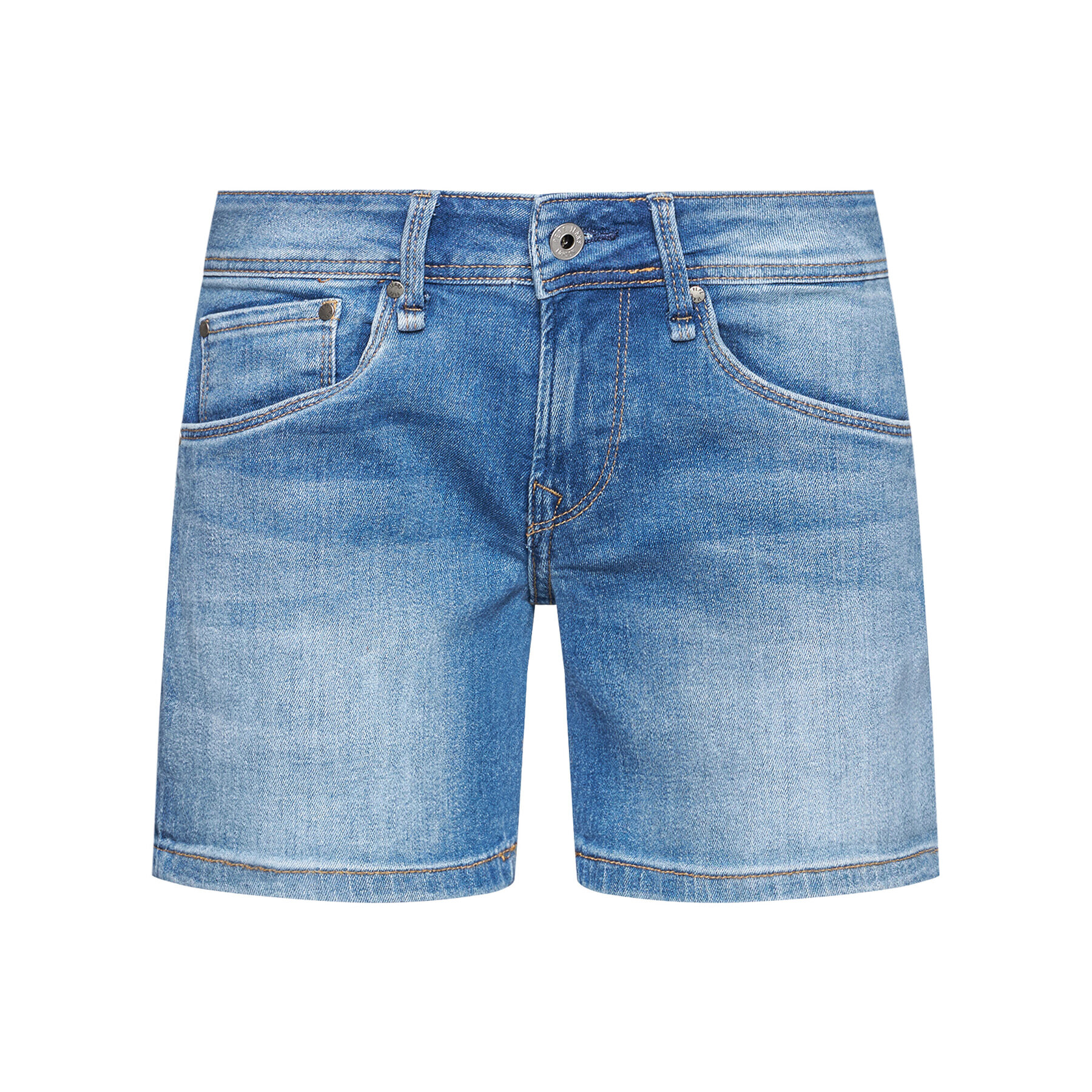 Pepe Jeans Jeans kratke hlače Siouxie PL800685 Modra Regular Fit - Pepit.si