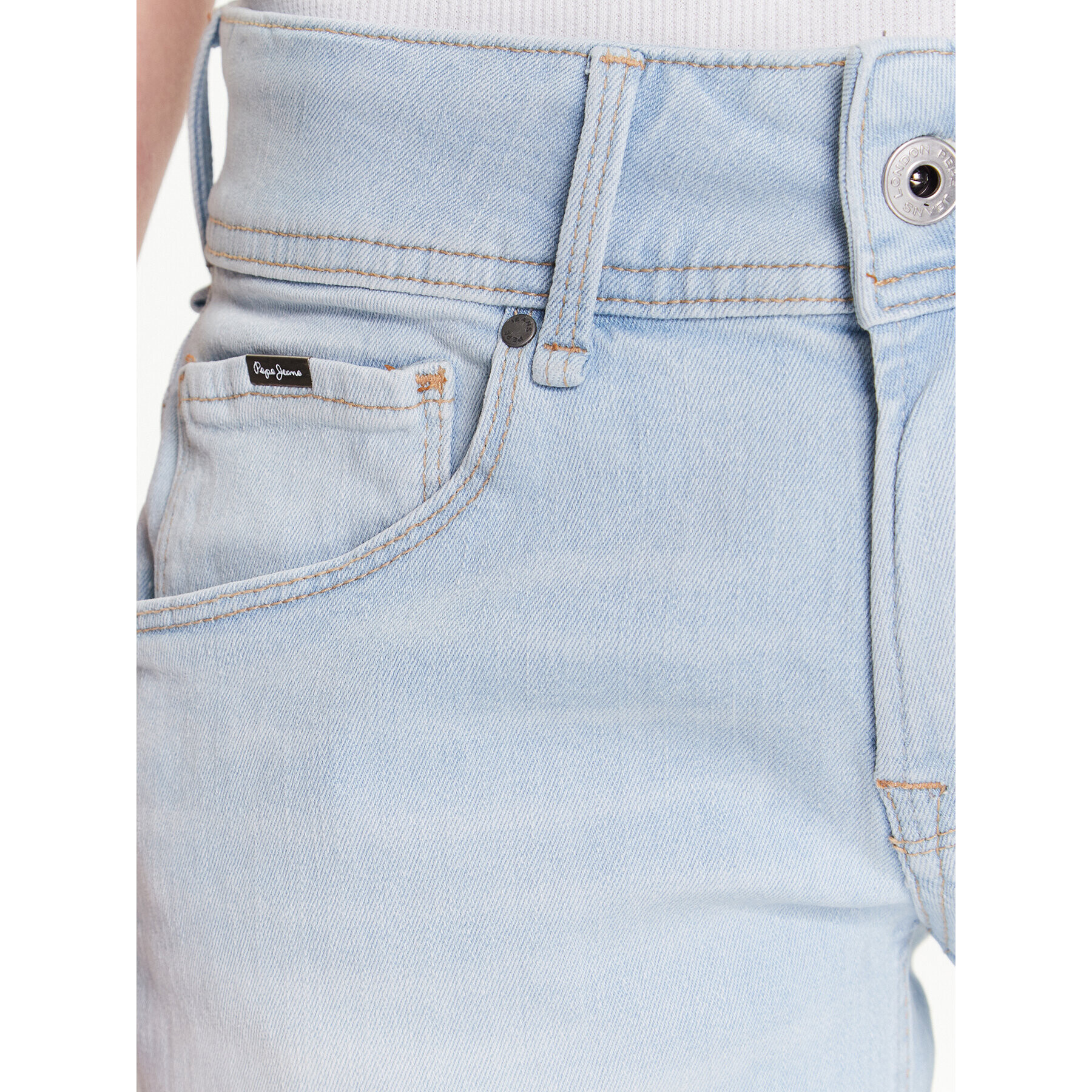 Pepe Jeans Jeans kratke hlače Siouxie PL801002PE0 Modra Regular Fit - Pepit.si