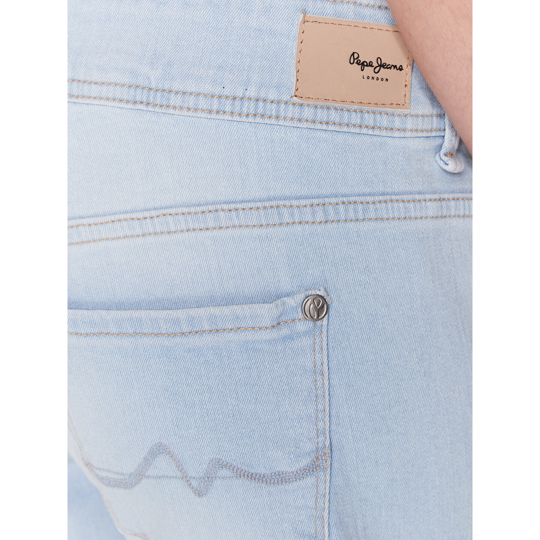 Pepe Jeans Jeans kratke hlače Siouxie PL801002PE0 Modra Regular Fit - Pepit.si