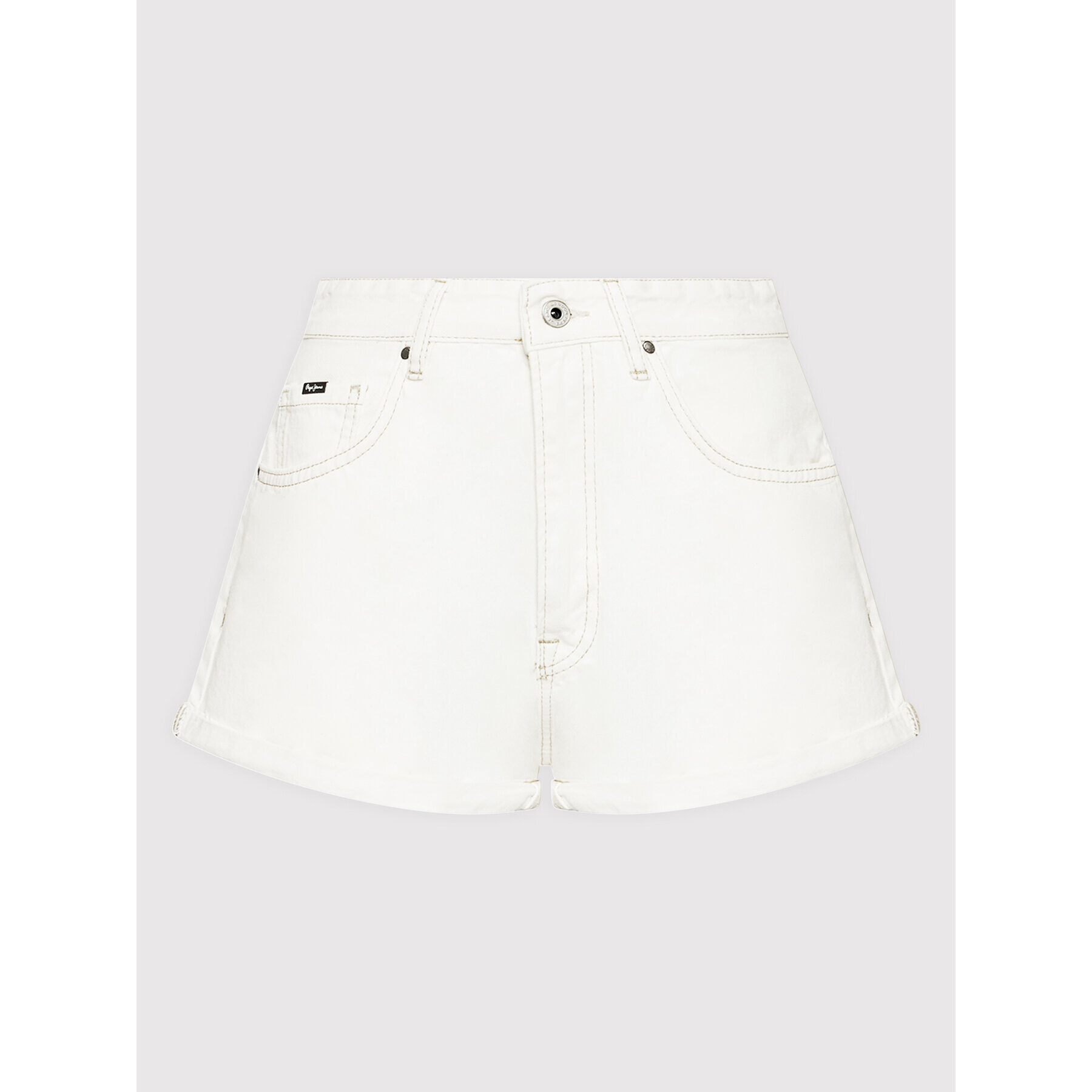 Pepe Jeans Jeans kratke hlače Suzie PL801003 Bež Regular Fit - Pepit.si