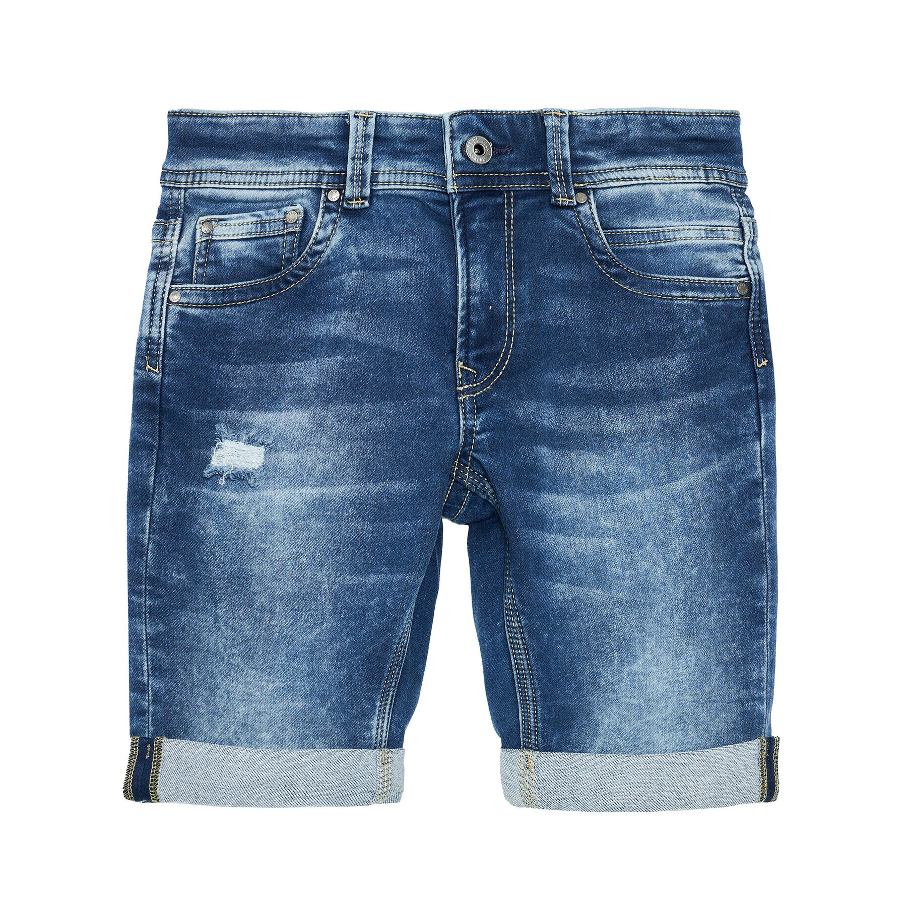 Pepe Jeans Jeans kratke hlače Tracker PB800337 Modra Slim Fit - Pepit.si