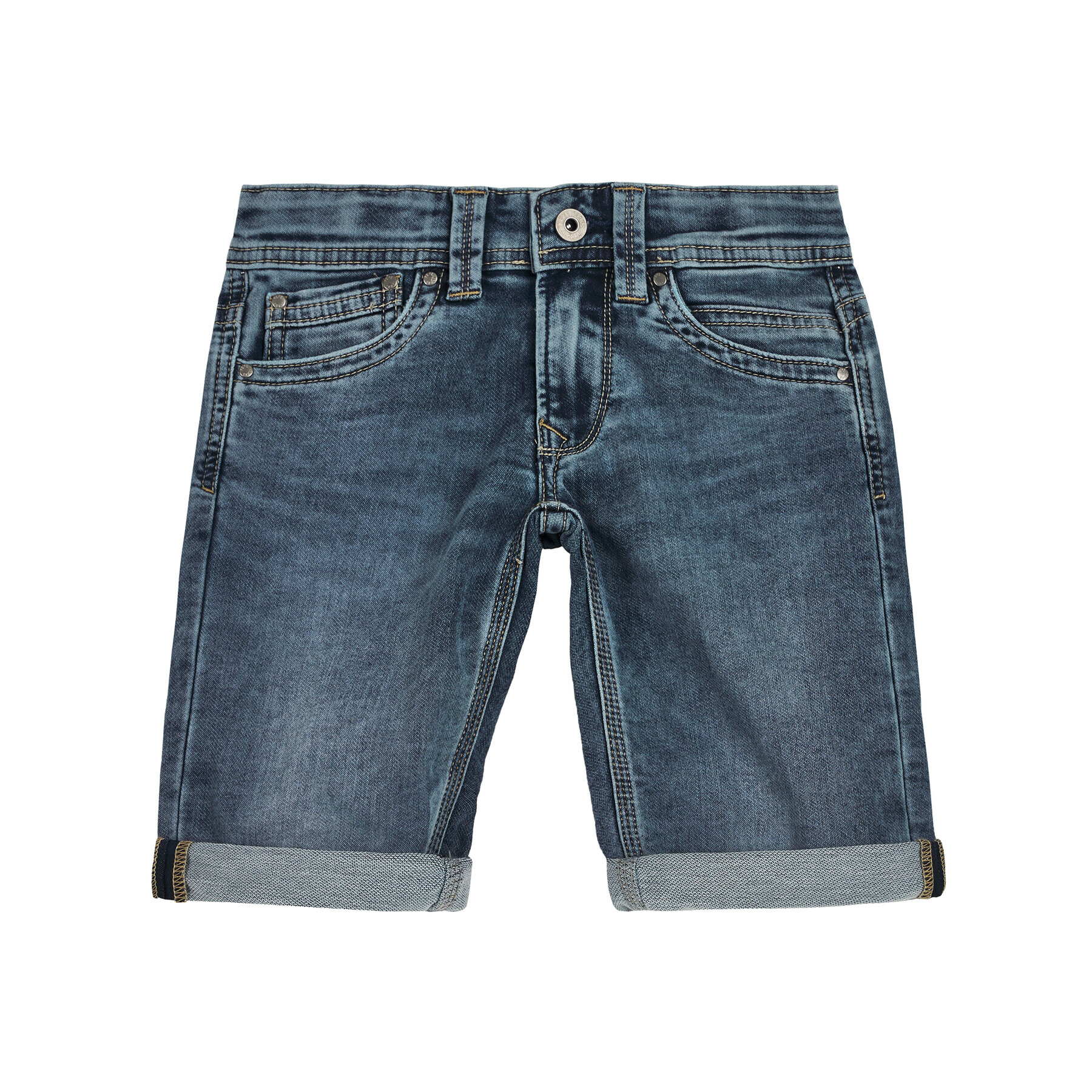 Pepe Jeans Jeans kratke hlače Tracker PB800522 Mornarsko modra Slim Fit - Pepit.si