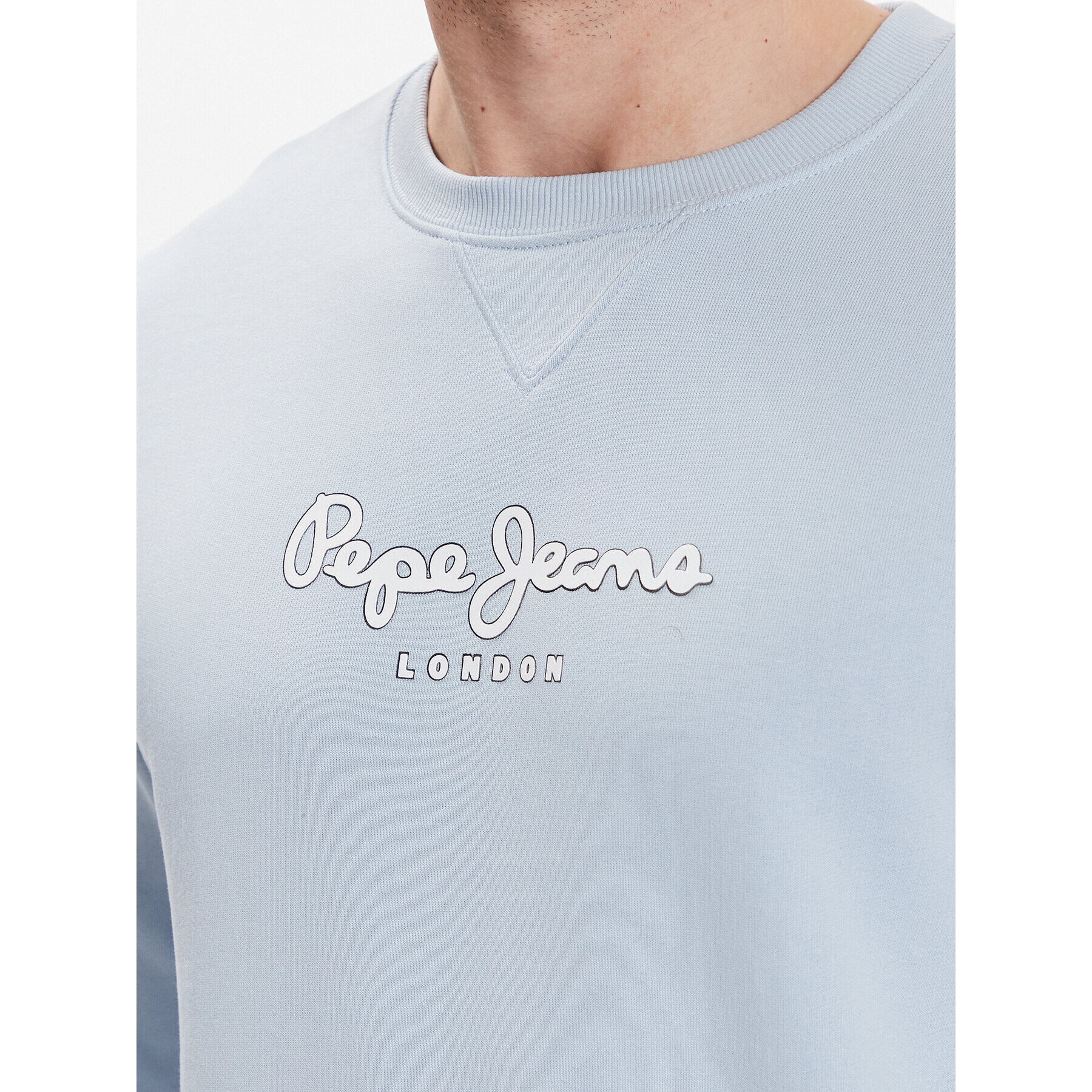 Pepe Jeans Jopa Edward Crew PM582380 Modra Regular Fit - Pepit.si