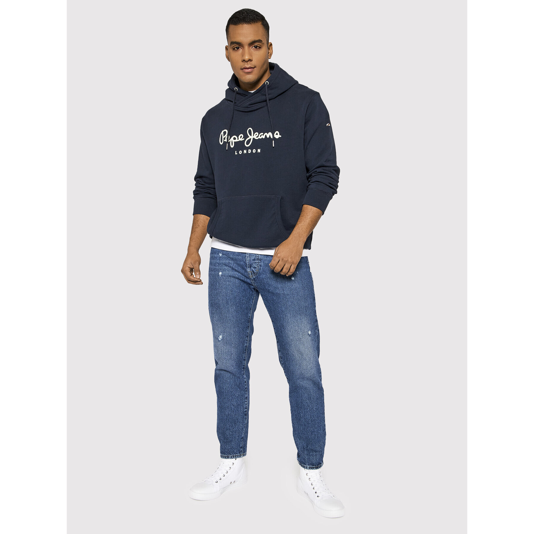 Pepe Jeans Jopa George PM582089 Mornarsko modra Regular Fit - Pepit.si