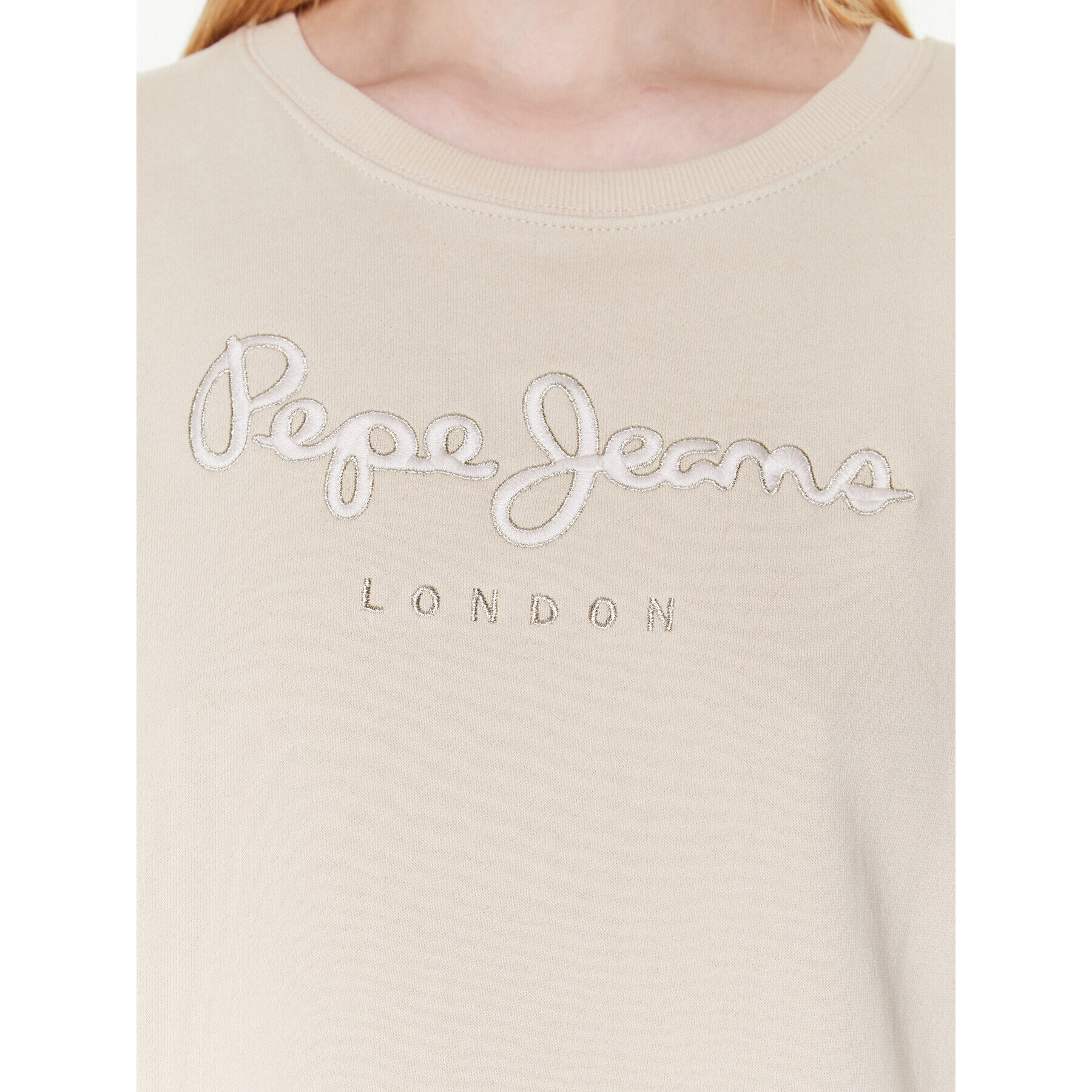 Pepe Jeans Jopa Loreta PL581285 Écru Relaxed Fit - Pepit.si