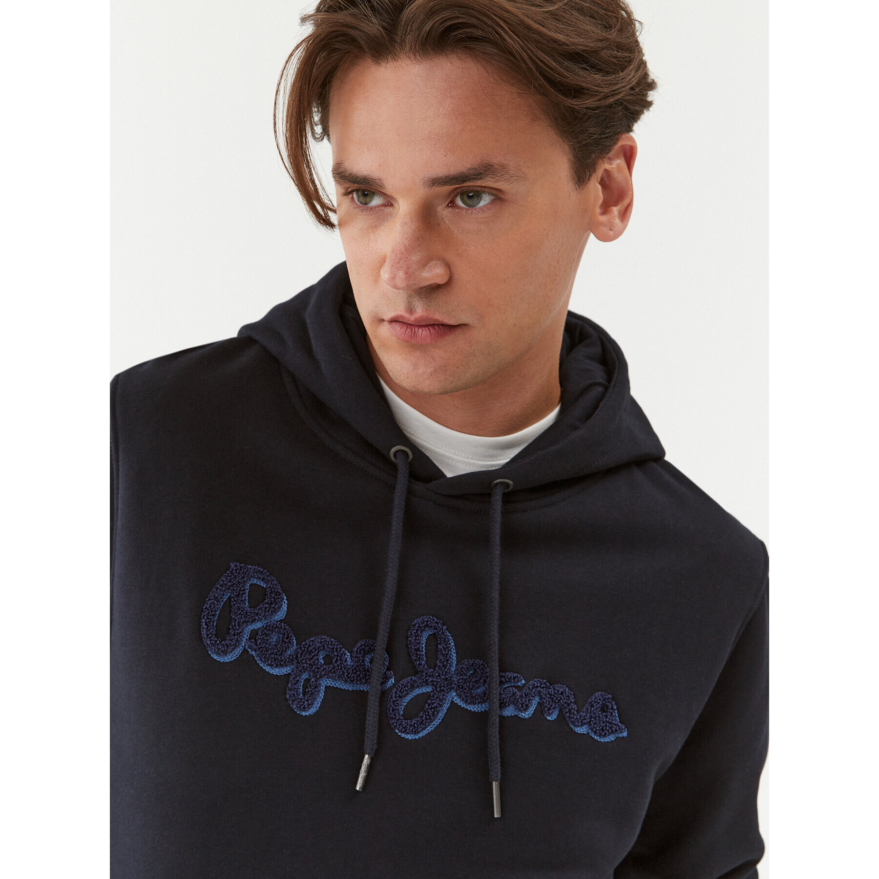 Pepe Jeans Jopa Ryan Hoodie PM582328 Mornarsko modra Regular Fit - Pepit.si