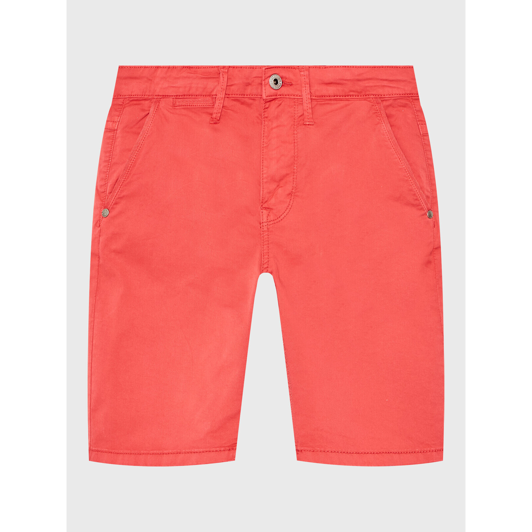 Pepe Jeans Kratke hlače iz tkanine Blueburn Short PB800726C75 Rdeča Regular Fit - Pepit.si