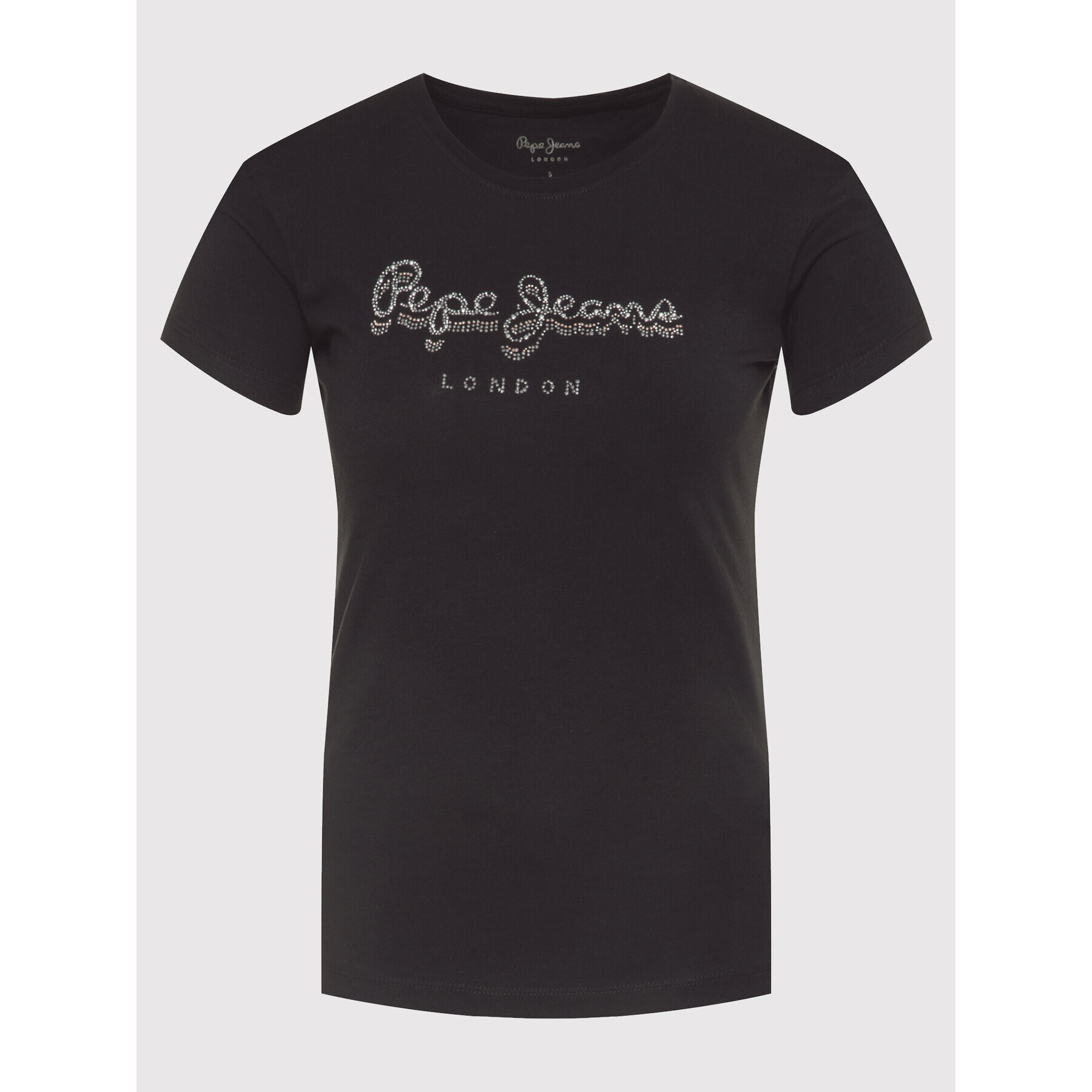 Pepe Jeans Majica Beatrice PL504434 Črna Regular Fit - Pepit.si