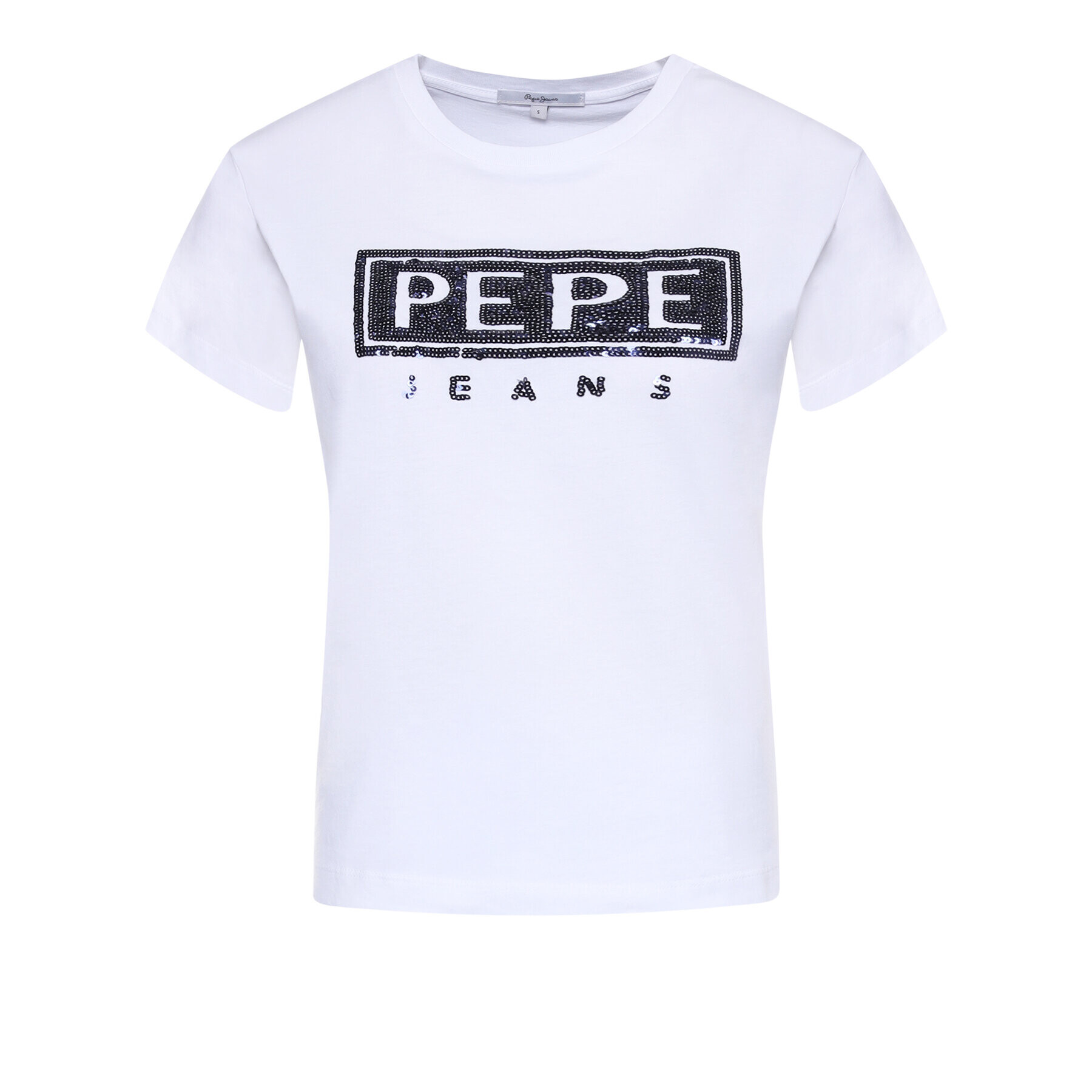 Pepe Jeans Majica Charis PL504443 Bela Regular Fit - Pepit.si