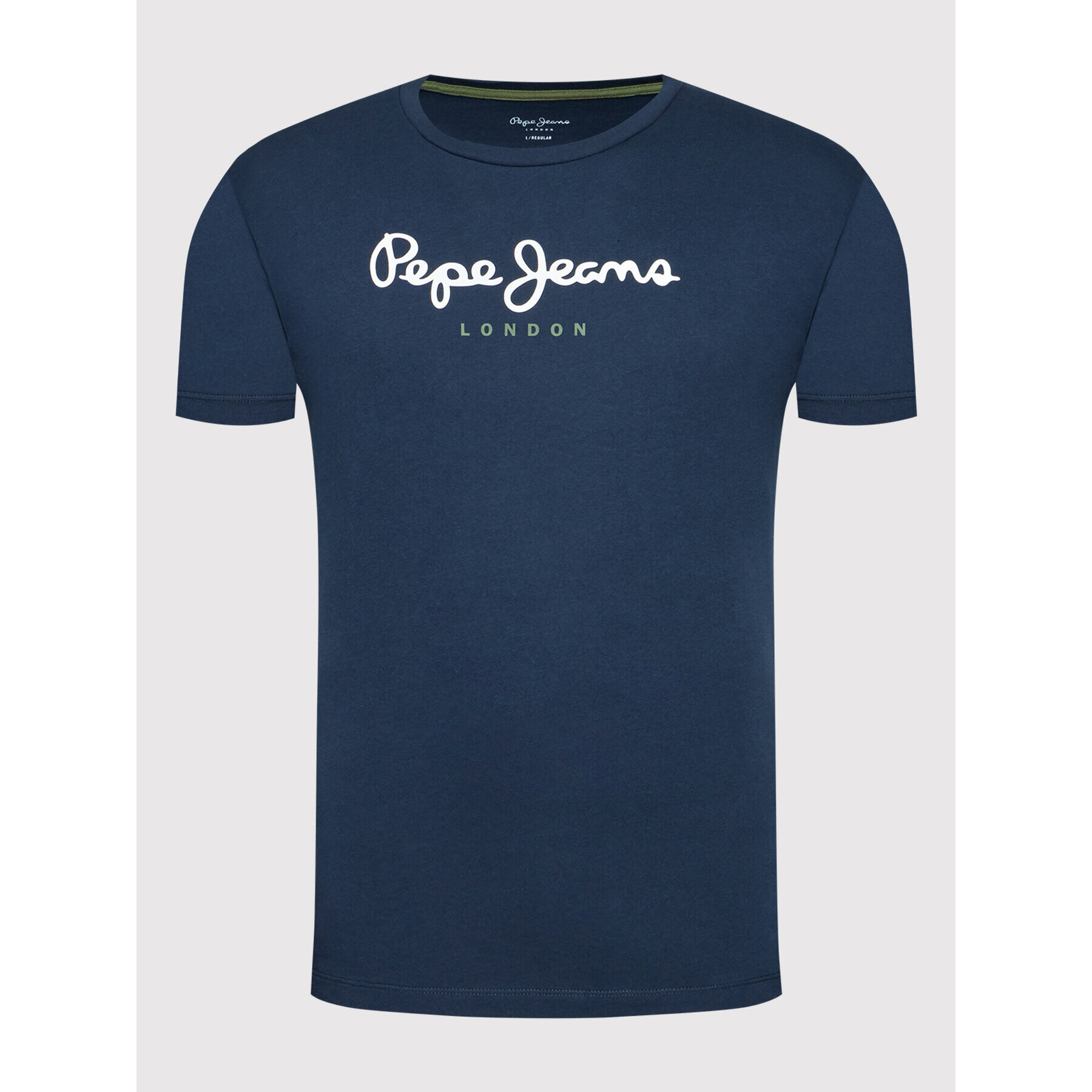 Pepe Jeans Majica Eggo PM508208 Mornarsko modra Regular Fit - Pepit.si