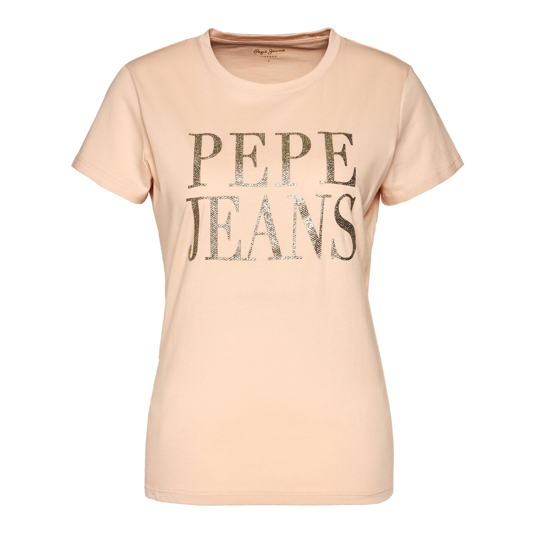 Pepe Jeans Majica Lucila PL504655 Bež Regular Fit - Pepit.si