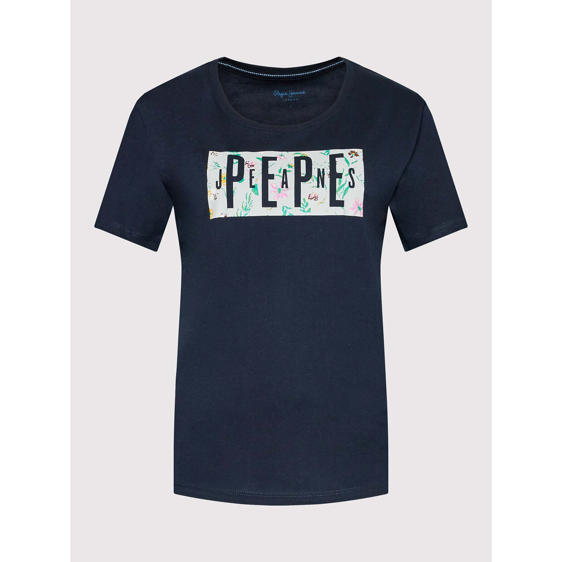 Pepe Jeans Majica Patsy PL505218 Mornarsko modra Regular Fit - Pepit.si