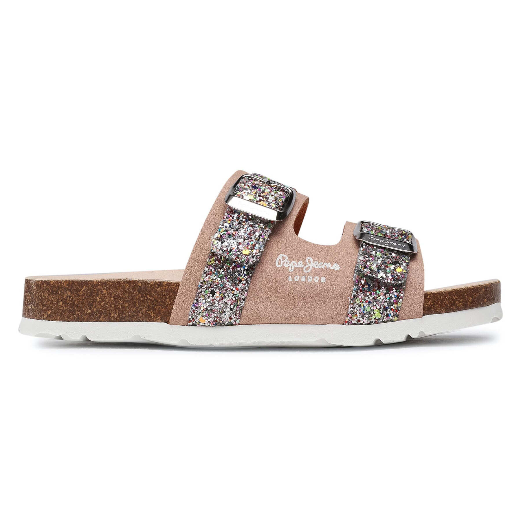 Pepe Jeans Natikači Bio Pala Glitter PGS90168 Bež - Pepit.si