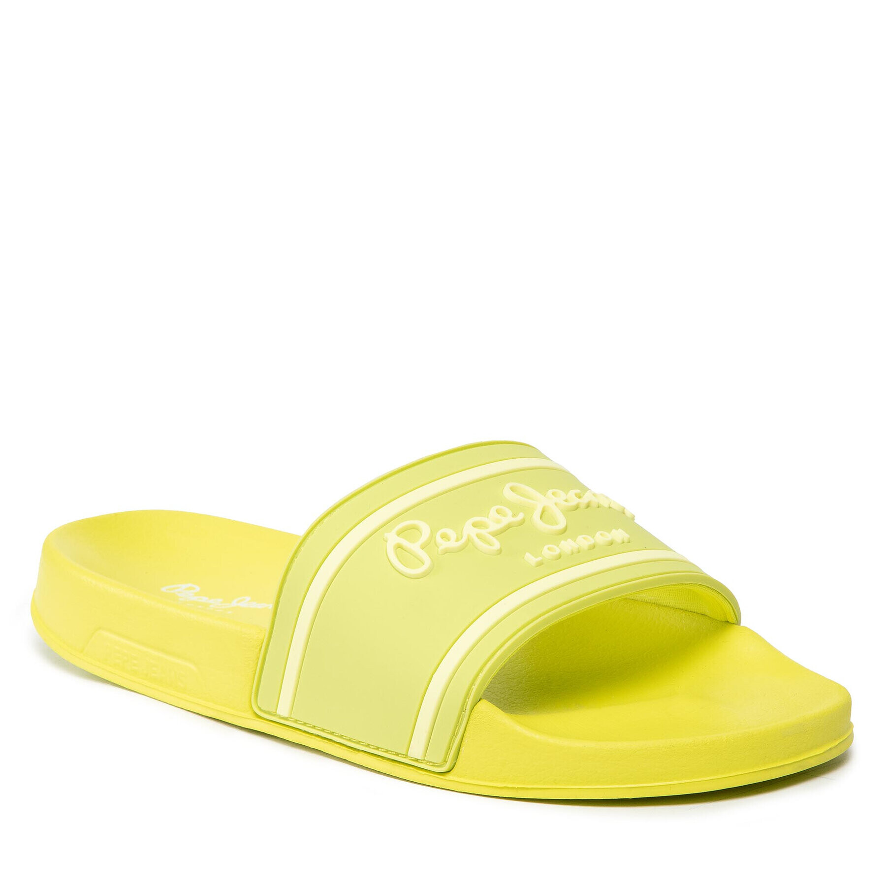 Pepe Jeans Natikači Slider Logo Woman PLS70112 Zelena - Pepit.si