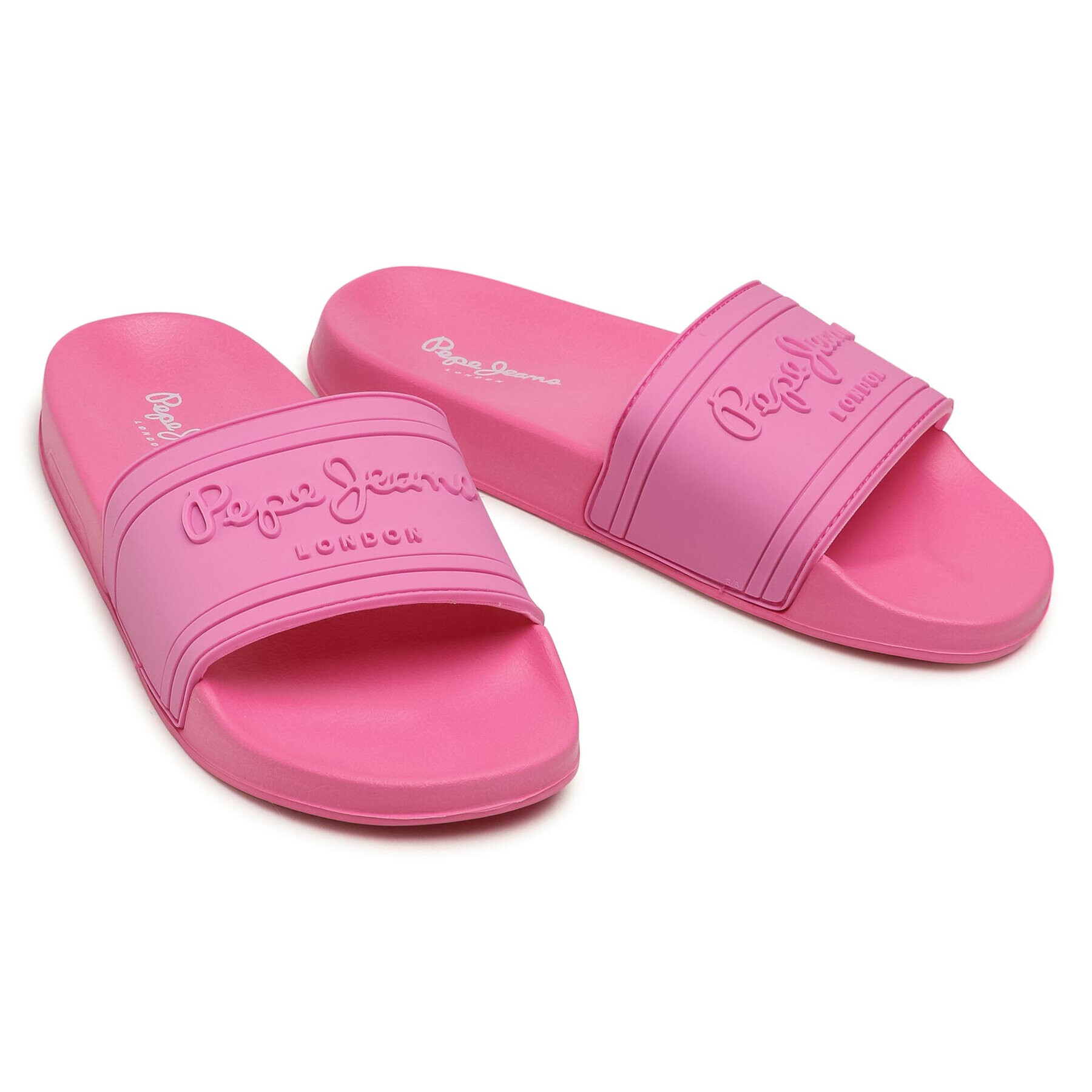 Pepe Jeans Natikači Slider Unisex PLS70081 Roza - Pepit.si