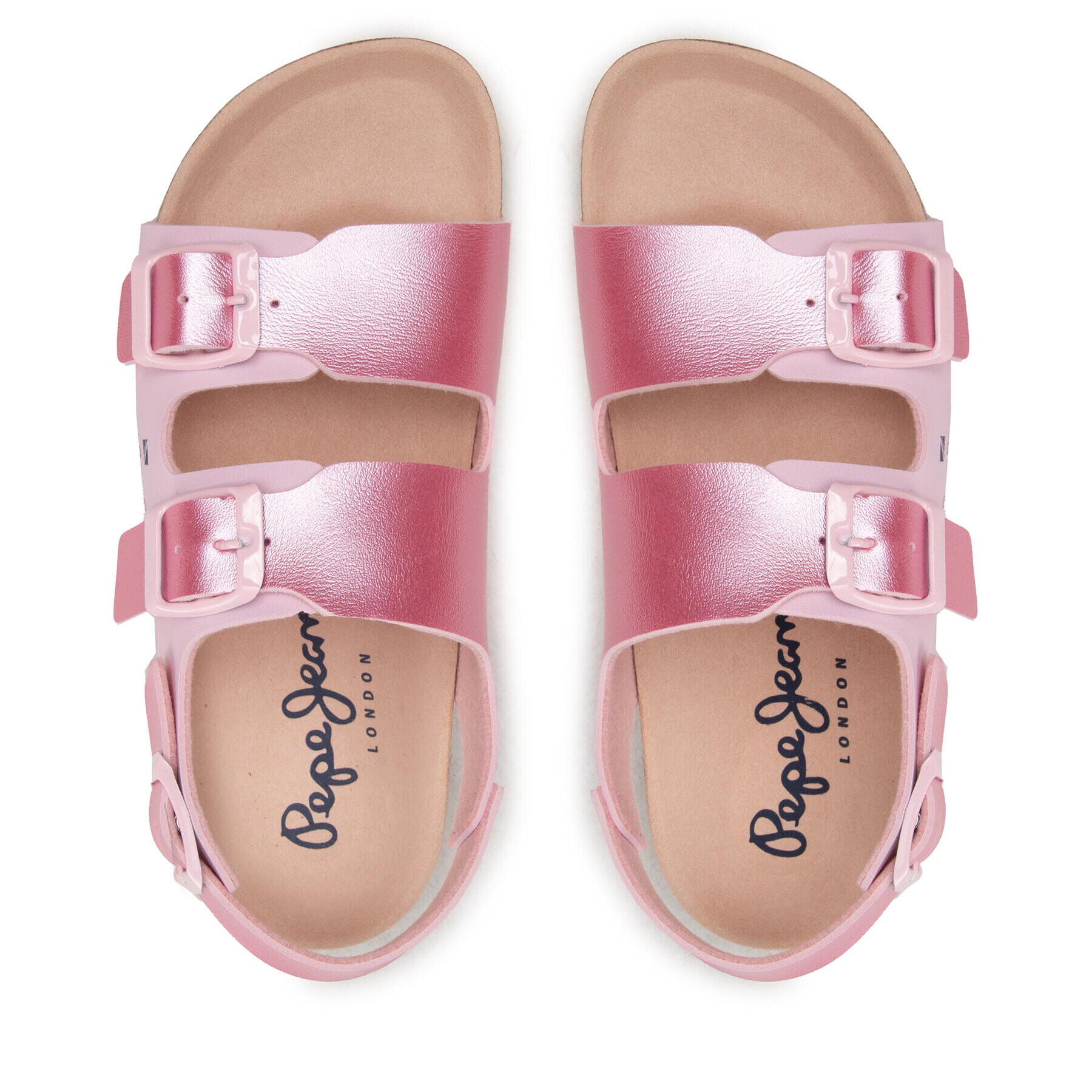 Pepe Jeans Sandali Bio Corp Girl PGS90185 Roza - Pepit.si