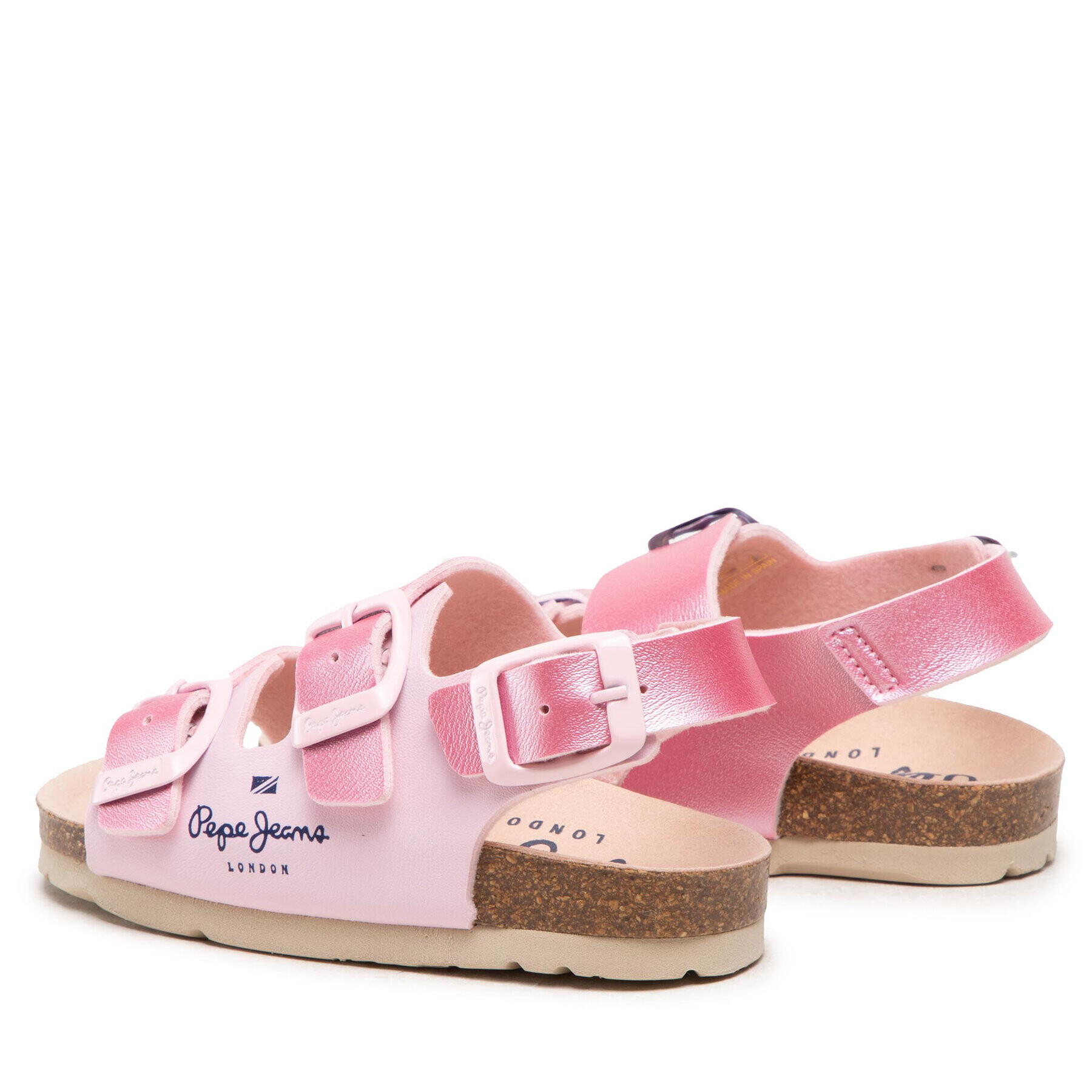 Pepe Jeans Sandali Bio Corp Girl PGS90186 Roza - Pepit.si