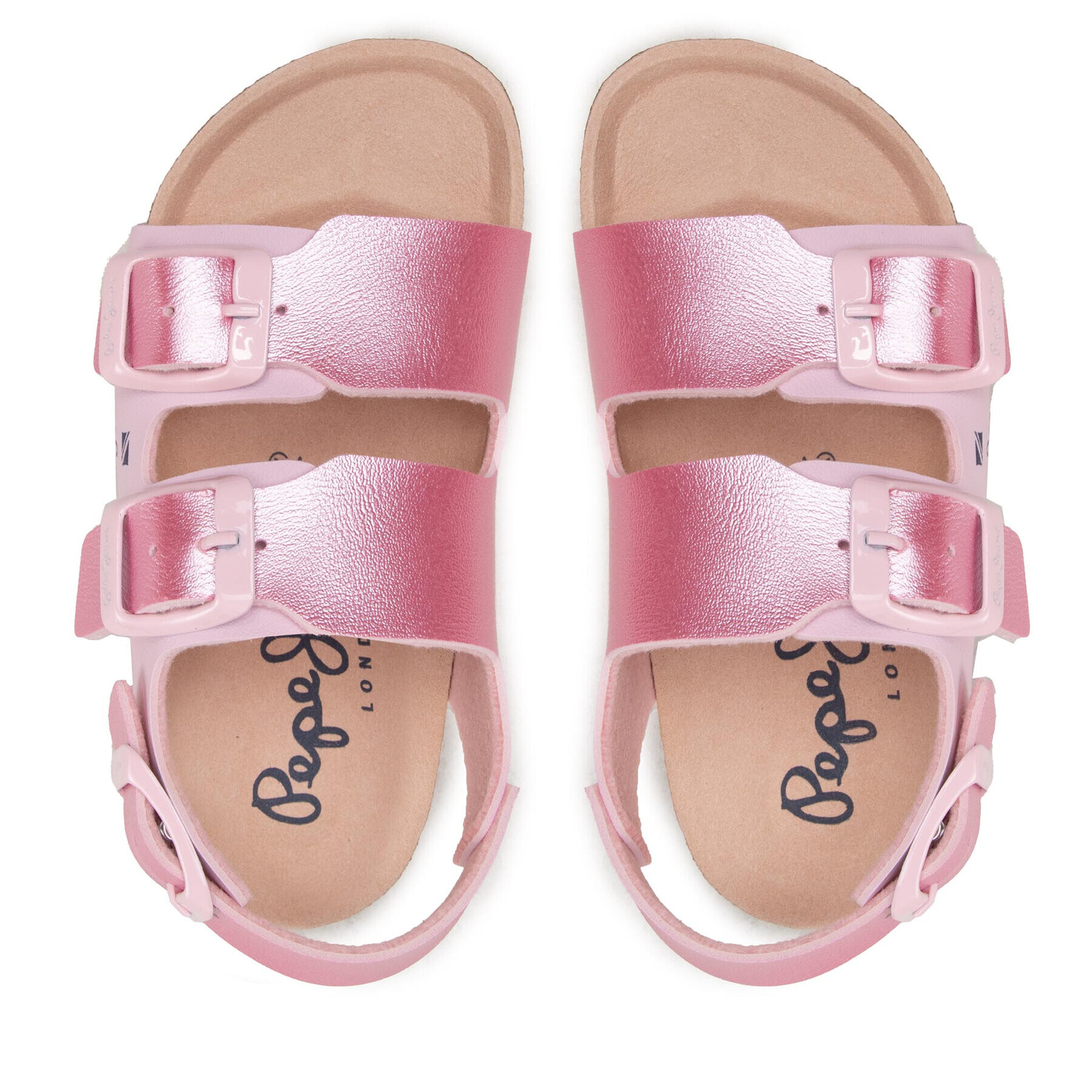 Pepe Jeans Sandali Bio Corp Girl PGS90186 Roza - Pepit.si