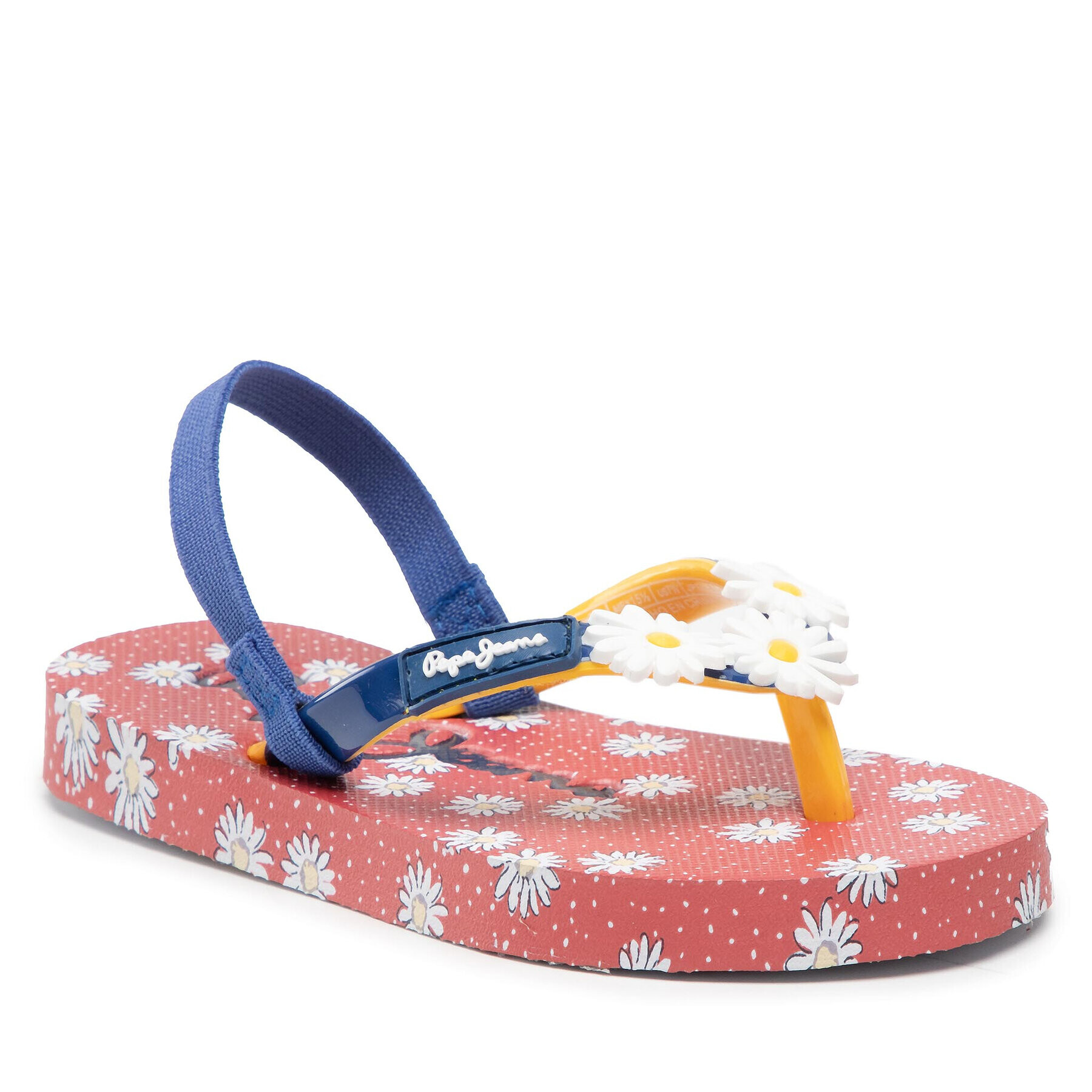 Pepe Jeans Sandali Dorset Flowers Kids PGS70051 Mornarsko modra - Pepit.si