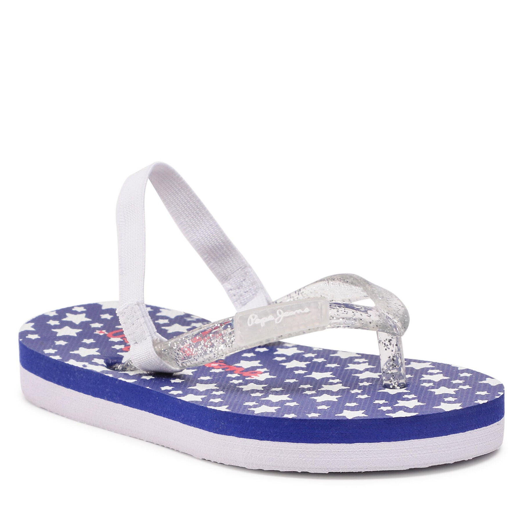 Pepe Jeans Sandali Peach Stars Kids PGS70044 Bela - Pepit.si