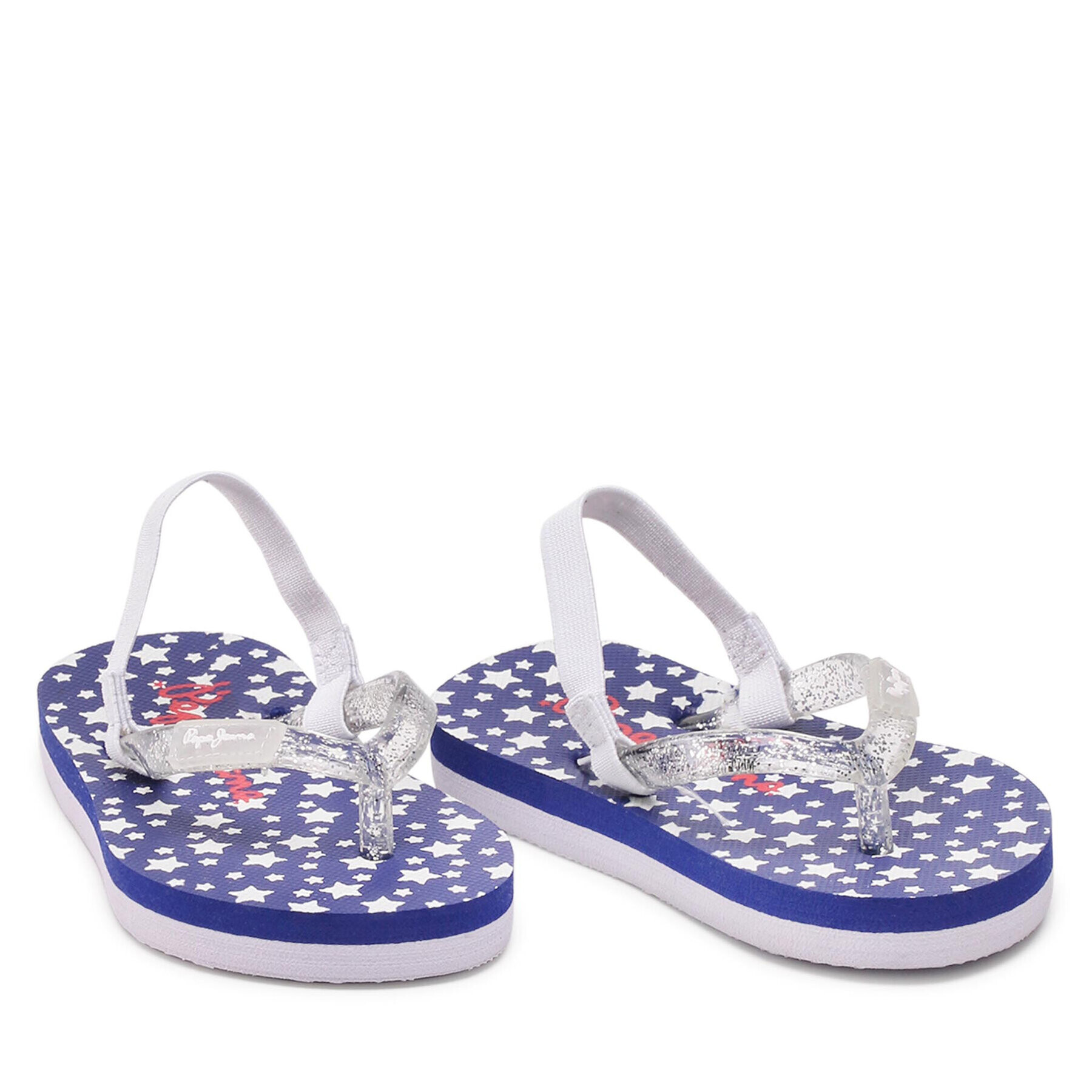 Pepe Jeans Sandali Peach Stars Kids PGS70044 Bela - Pepit.si