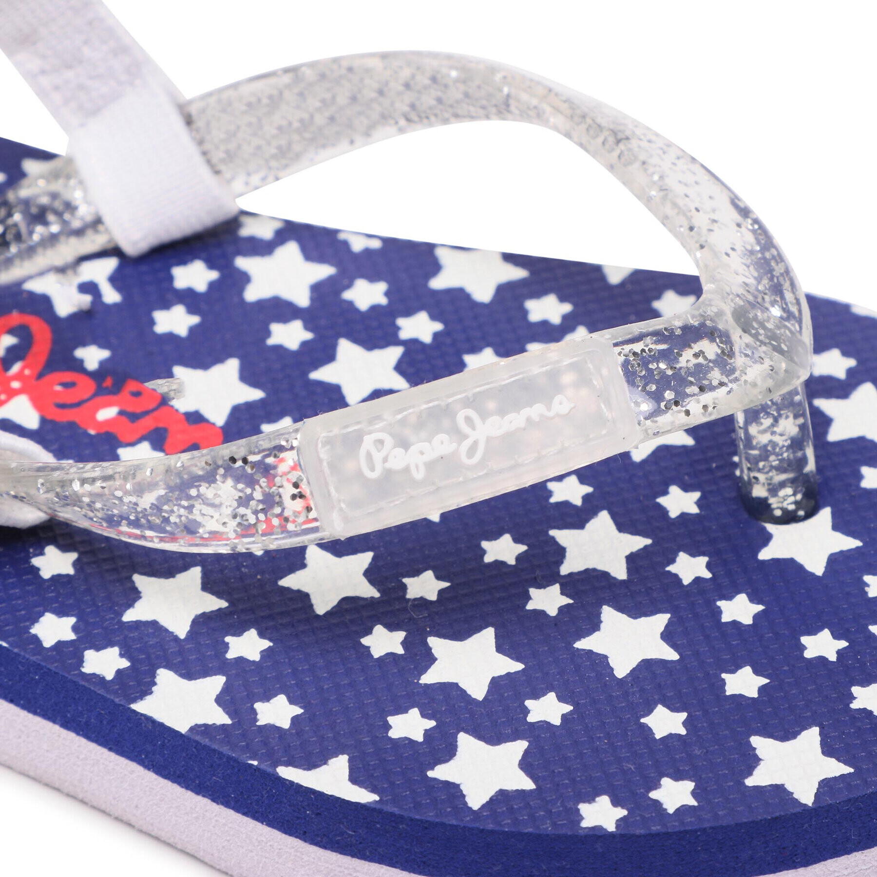 Pepe Jeans Sandali Peach Stars Kids PGS70044 Bela - Pepit.si