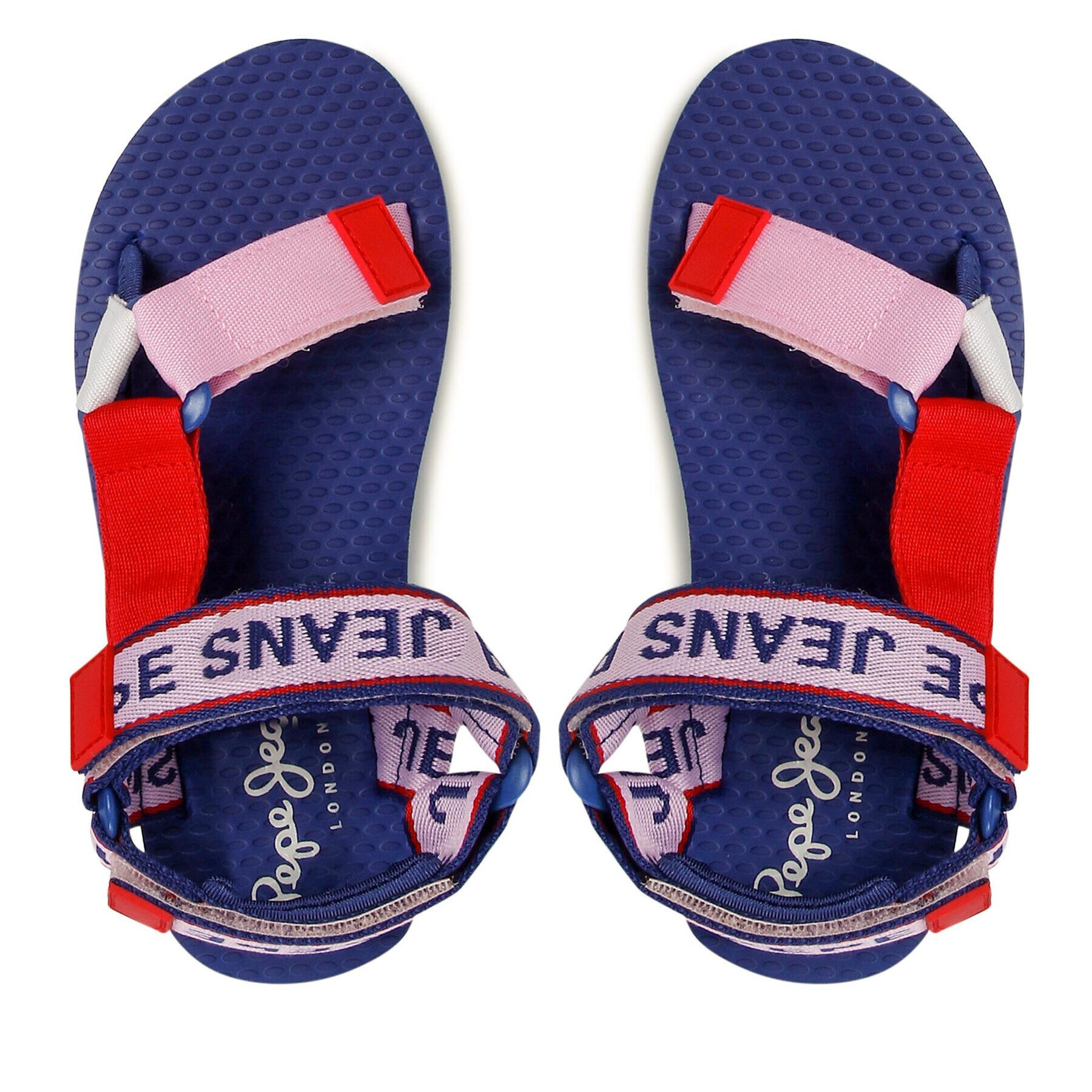 Pepe Jeans Sandali Pool Multi Girl PGS90178 Mornarsko modra - Pepit.si