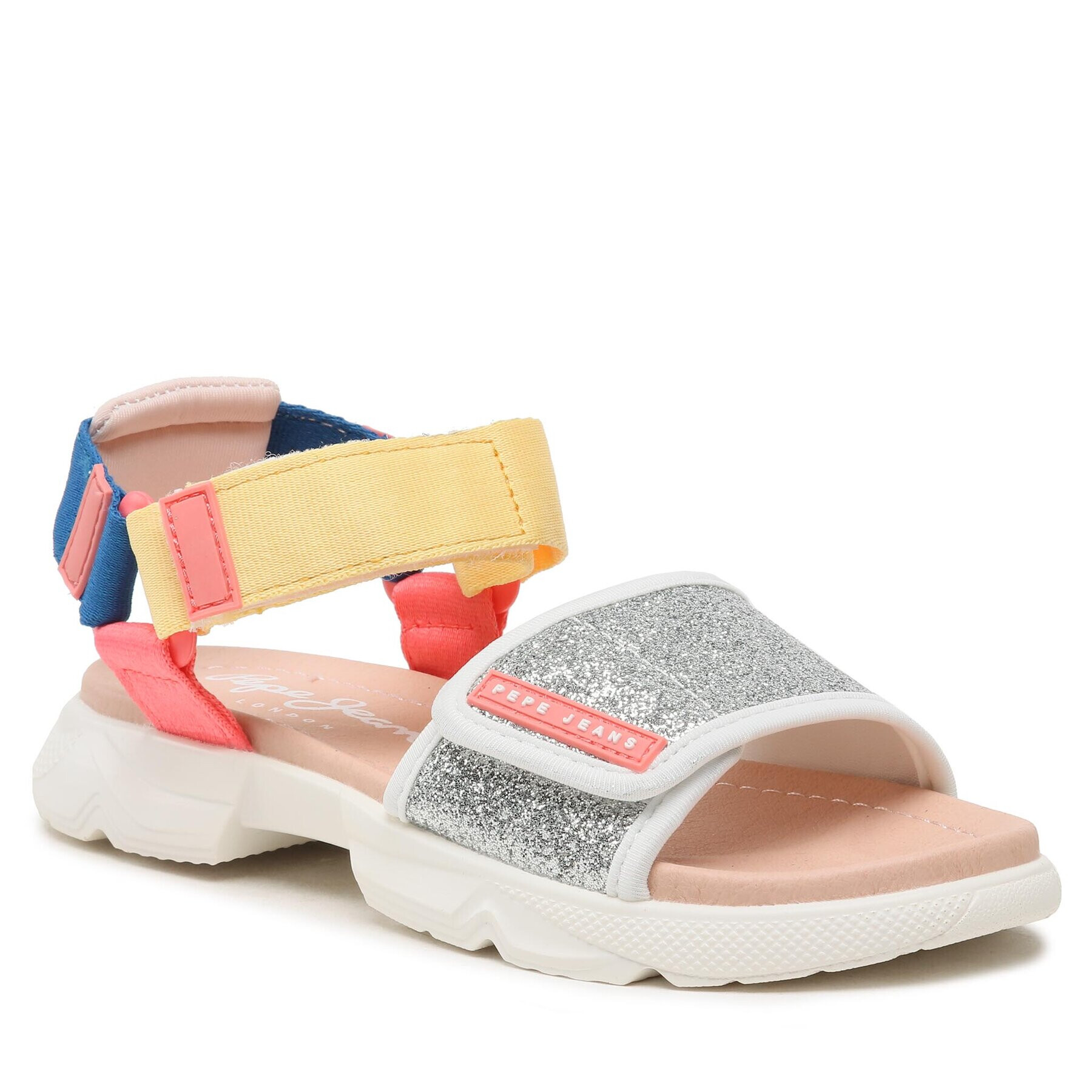 Pepe Jeans Sandali Ventura Sandal G PGS90190 Srebrna - Pepit.si