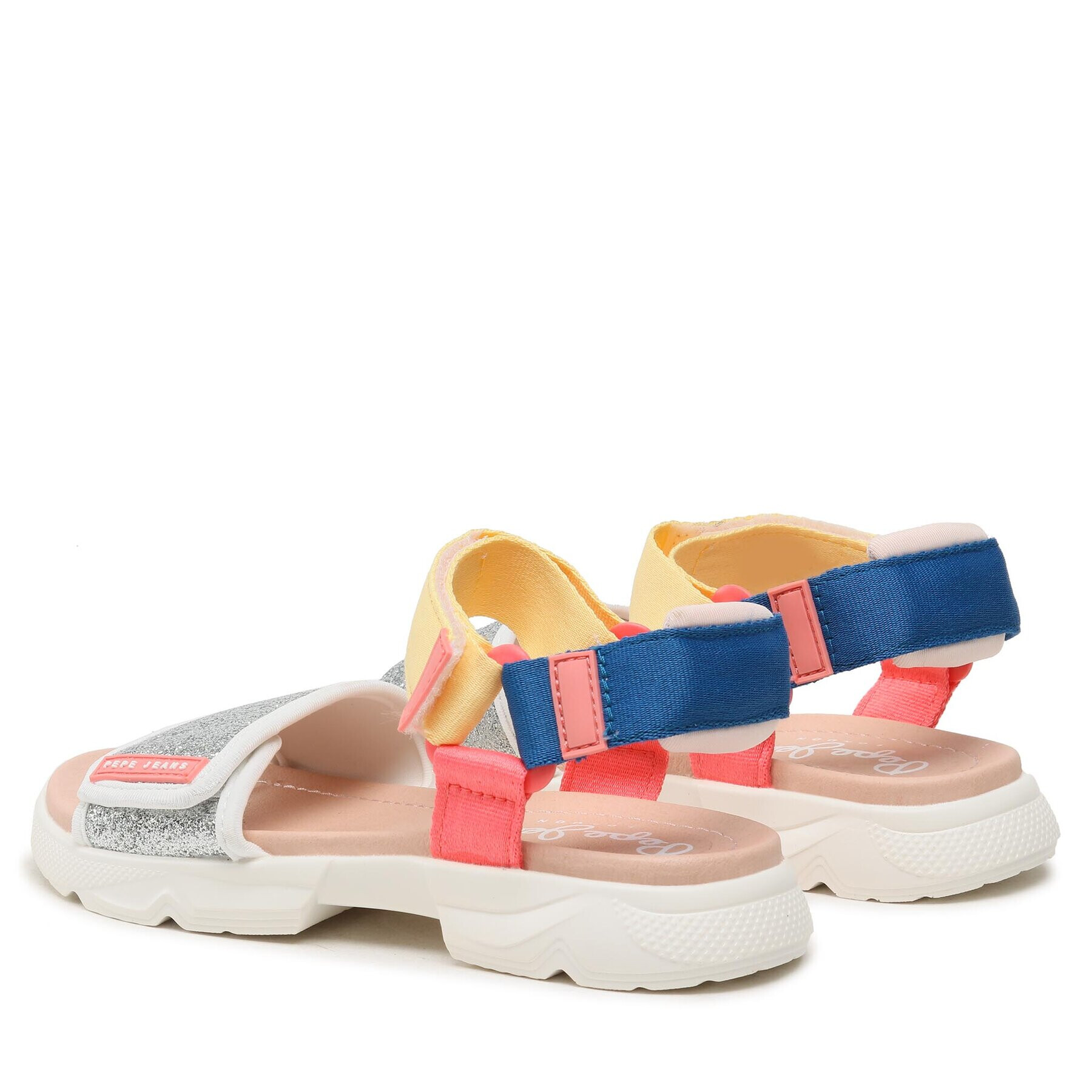 Pepe Jeans Sandali Ventura Sandal G PGS90190 Srebrna - Pepit.si