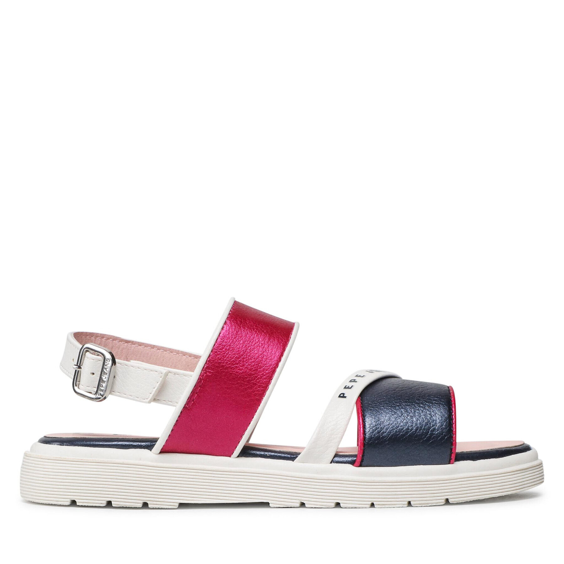 Pepe Jeans Sandali Wendy Logo PGS90183 Roza - Pepit.si