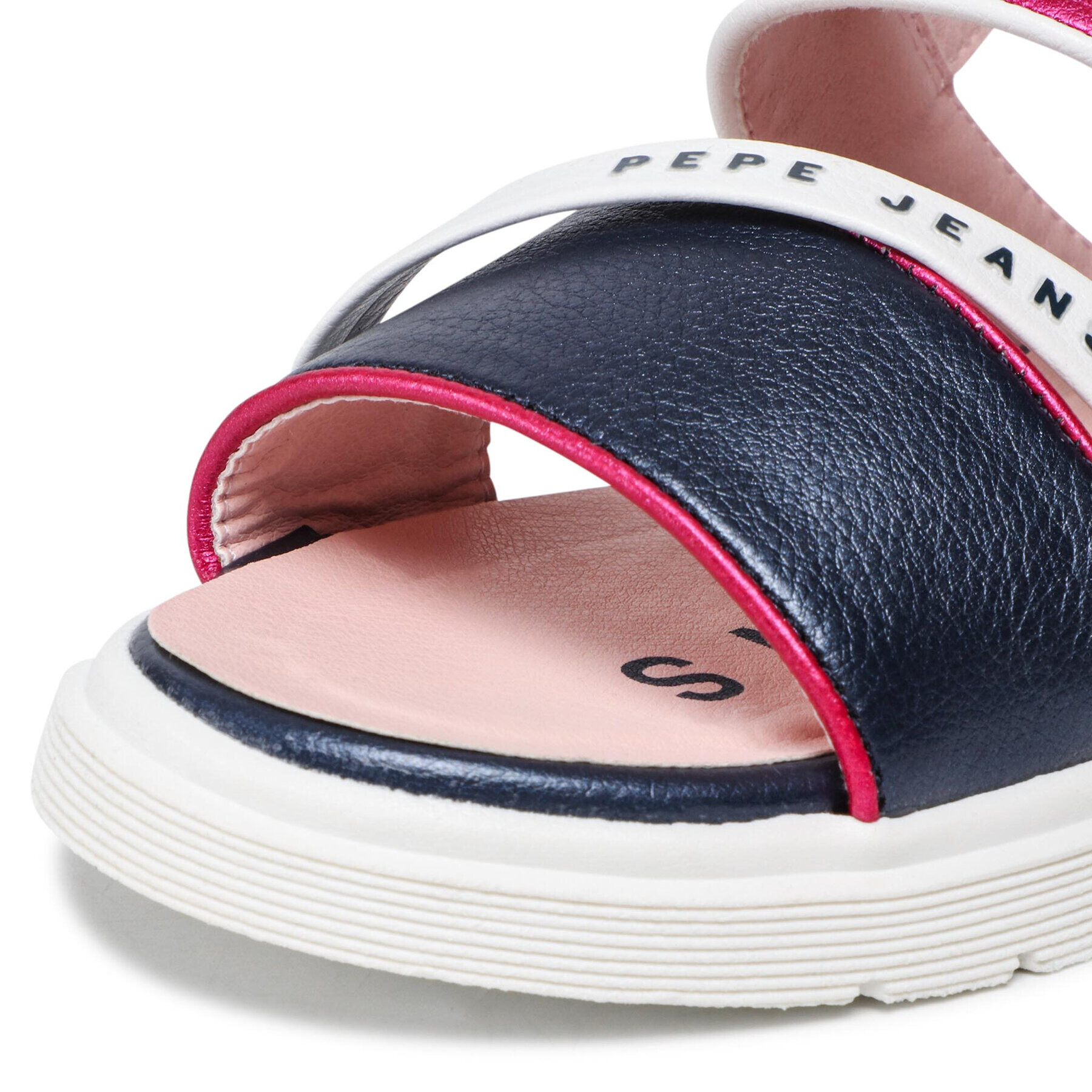 Pepe Jeans Sandali Wendy Logo PGS90183 Roza - Pepit.si