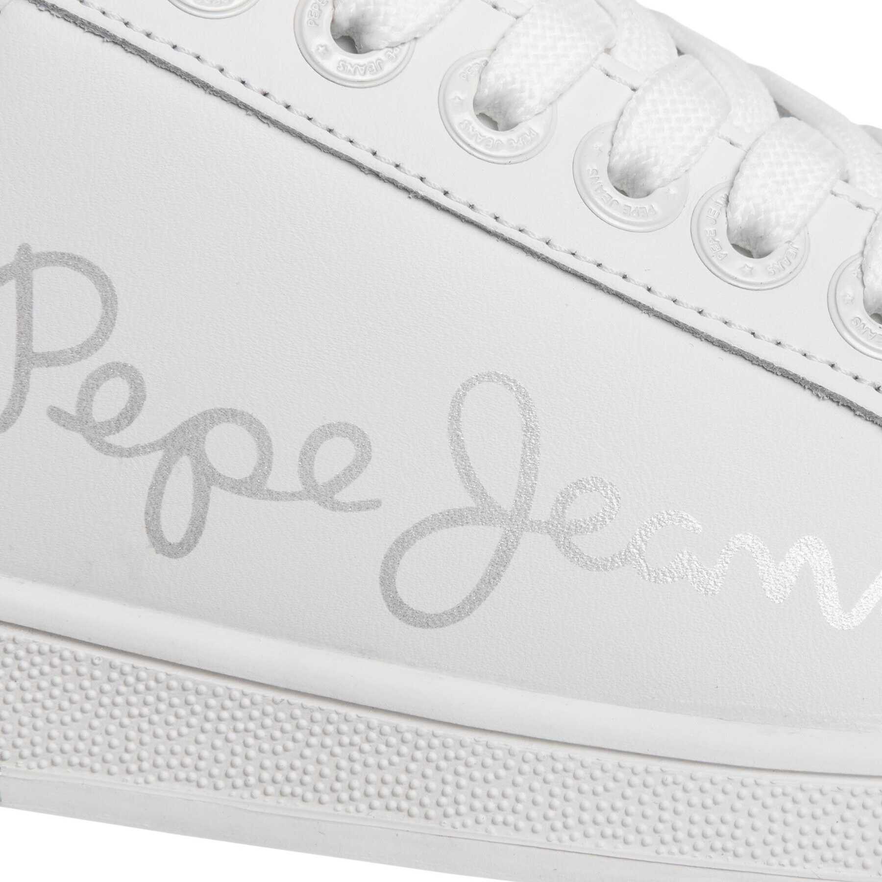 Pepe Jeans Superge Brompton Sequins PLS30965 Bela - Pepit.si