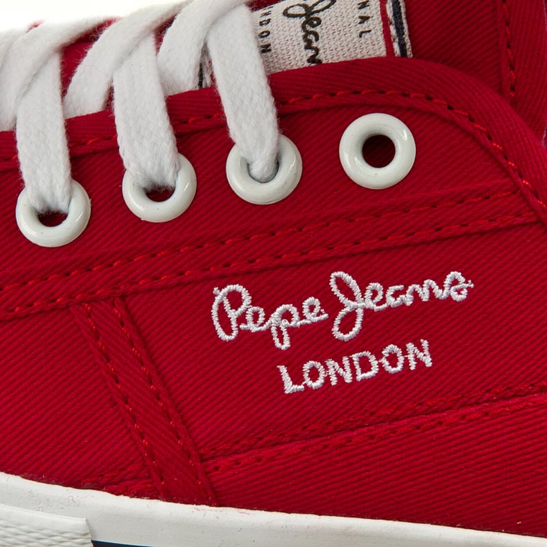 Pepe Jeans Tenis superge Aberlady Basic 17 PLS30500 Rdeča - Pepit.si