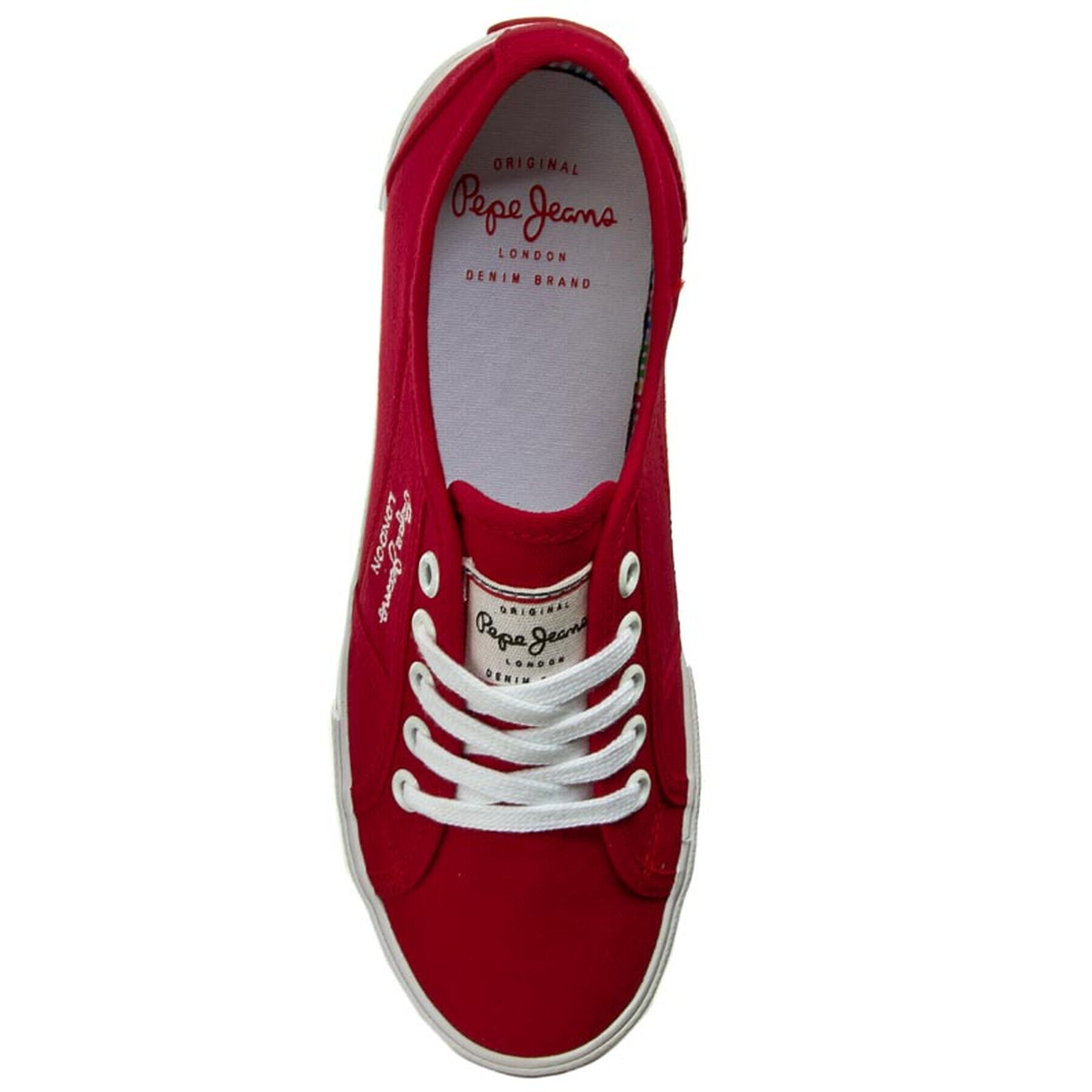 Pepe Jeans Tenis superge Aberlady Basic 17 PLS30500 Rdeča - Pepit.si