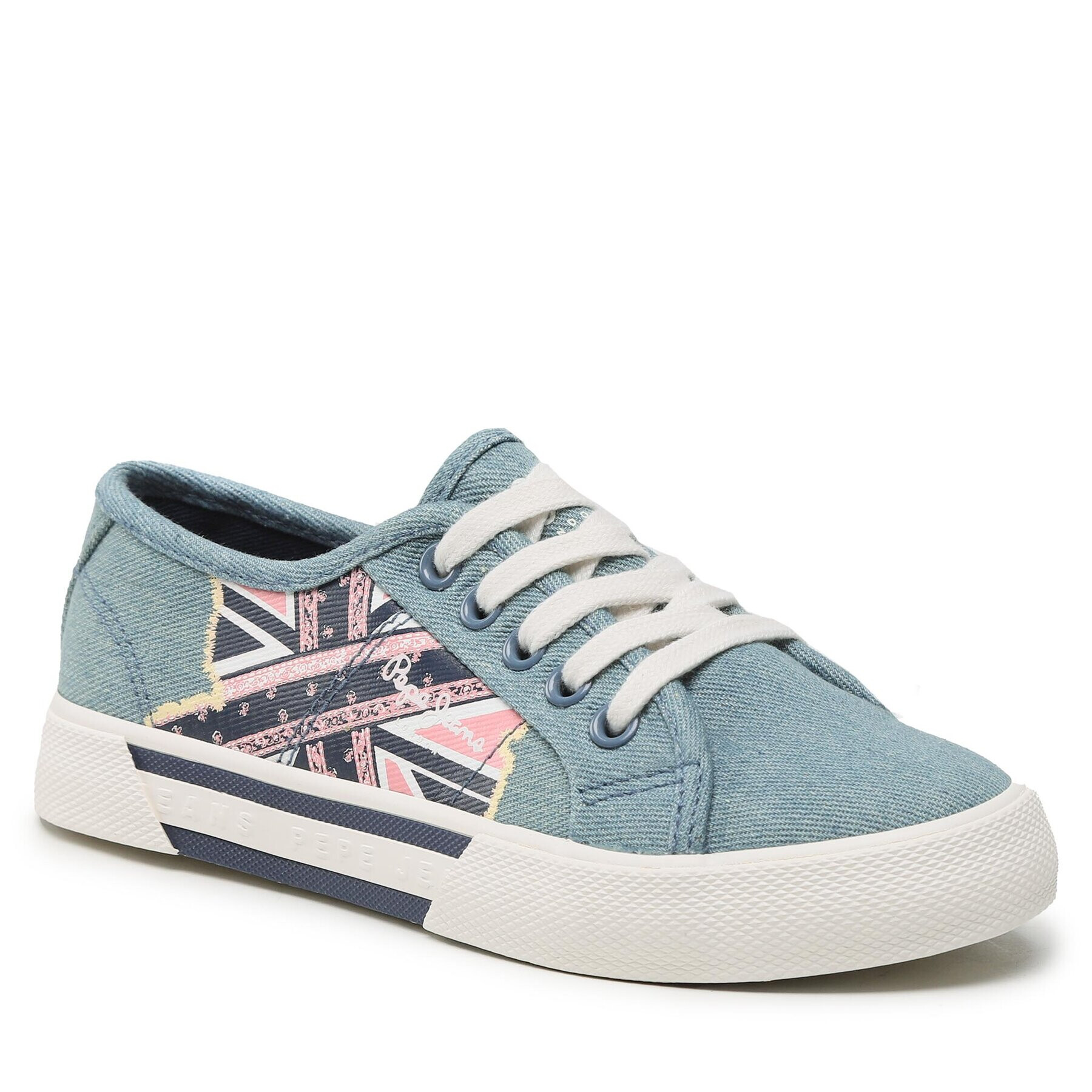 Pepe Jeans Tenis superge Brady Flag G PGS30563 Modra - Pepit.si