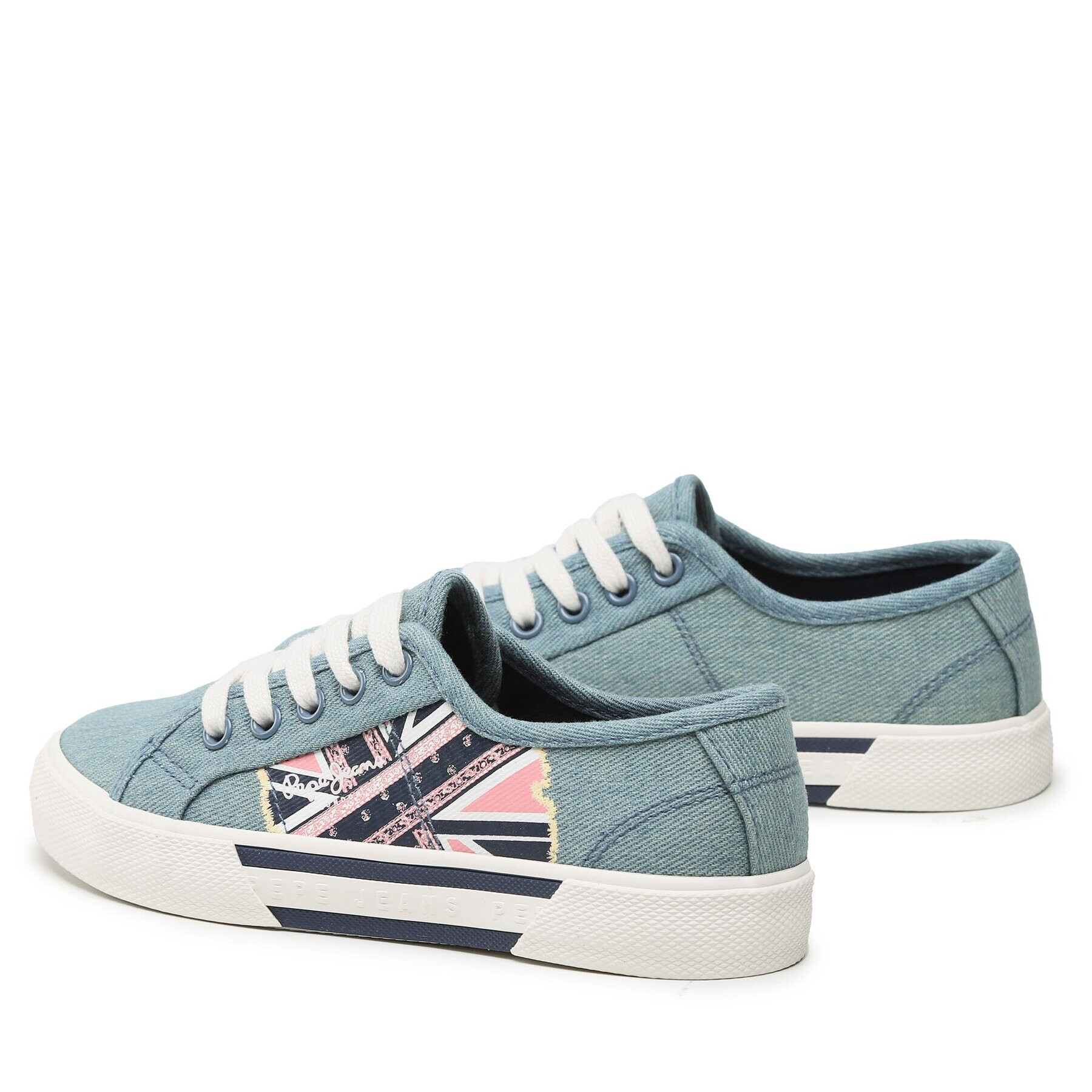 Pepe Jeans Tenis superge Brady Flag G PGS30563 Modra - Pepit.si