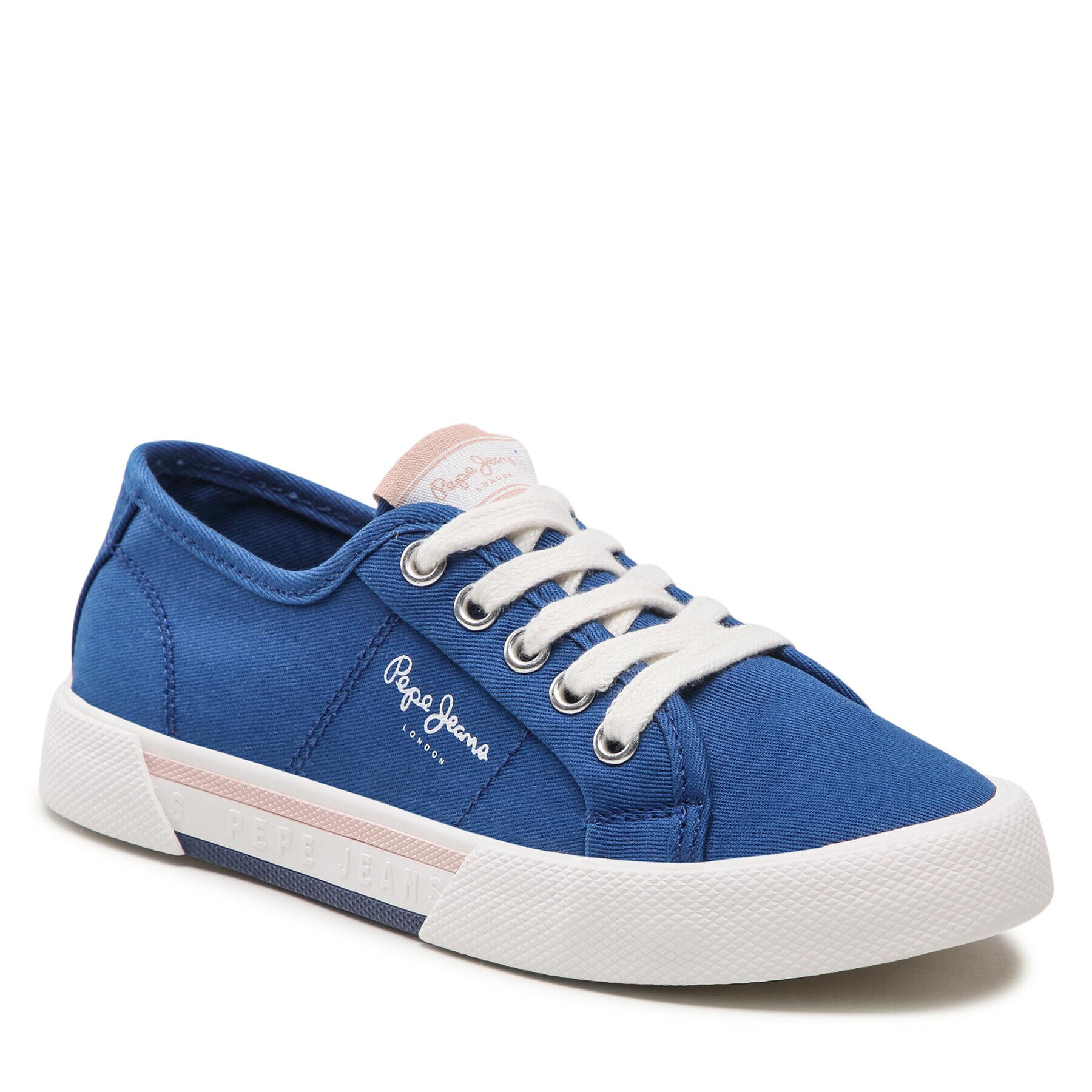 Pepe Jeans Tenis superge Brady Girl Basic PGS30543 Modra - Pepit.si