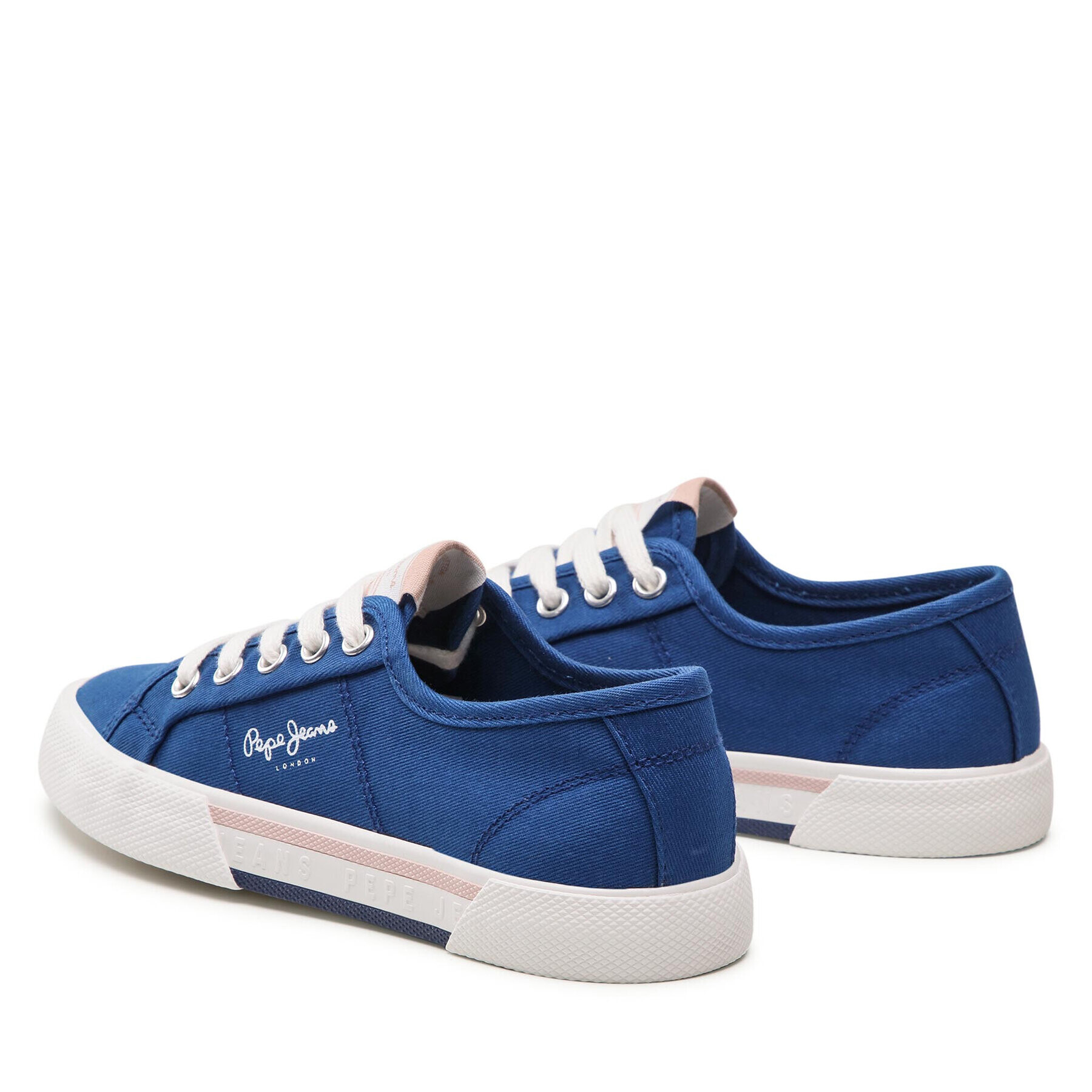 Pepe Jeans Tenis superge Brady Girl Basic PGS30543 Modra - Pepit.si