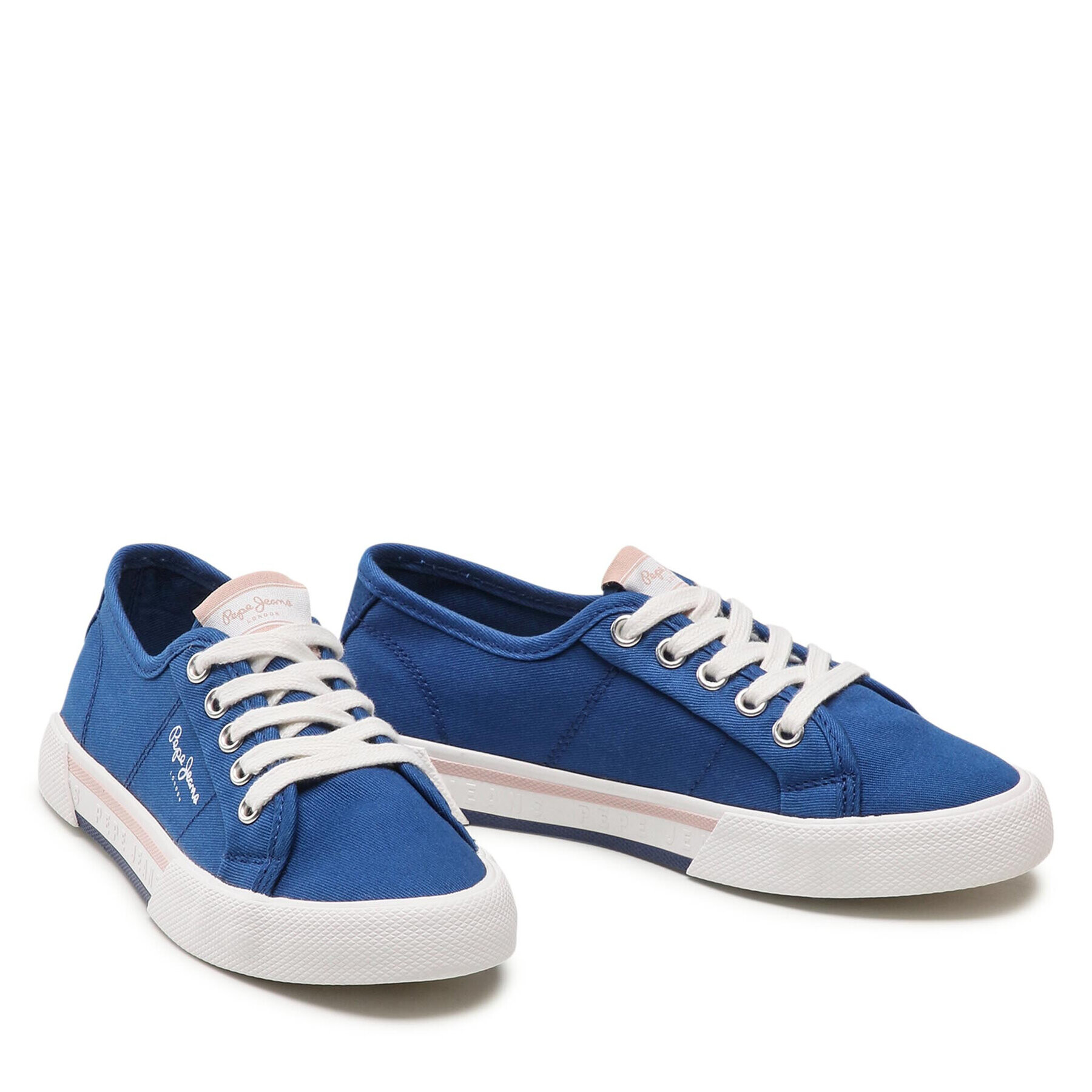 Pepe Jeans Tenis superge Brady Girl Basic PGS30543 Modra - Pepit.si