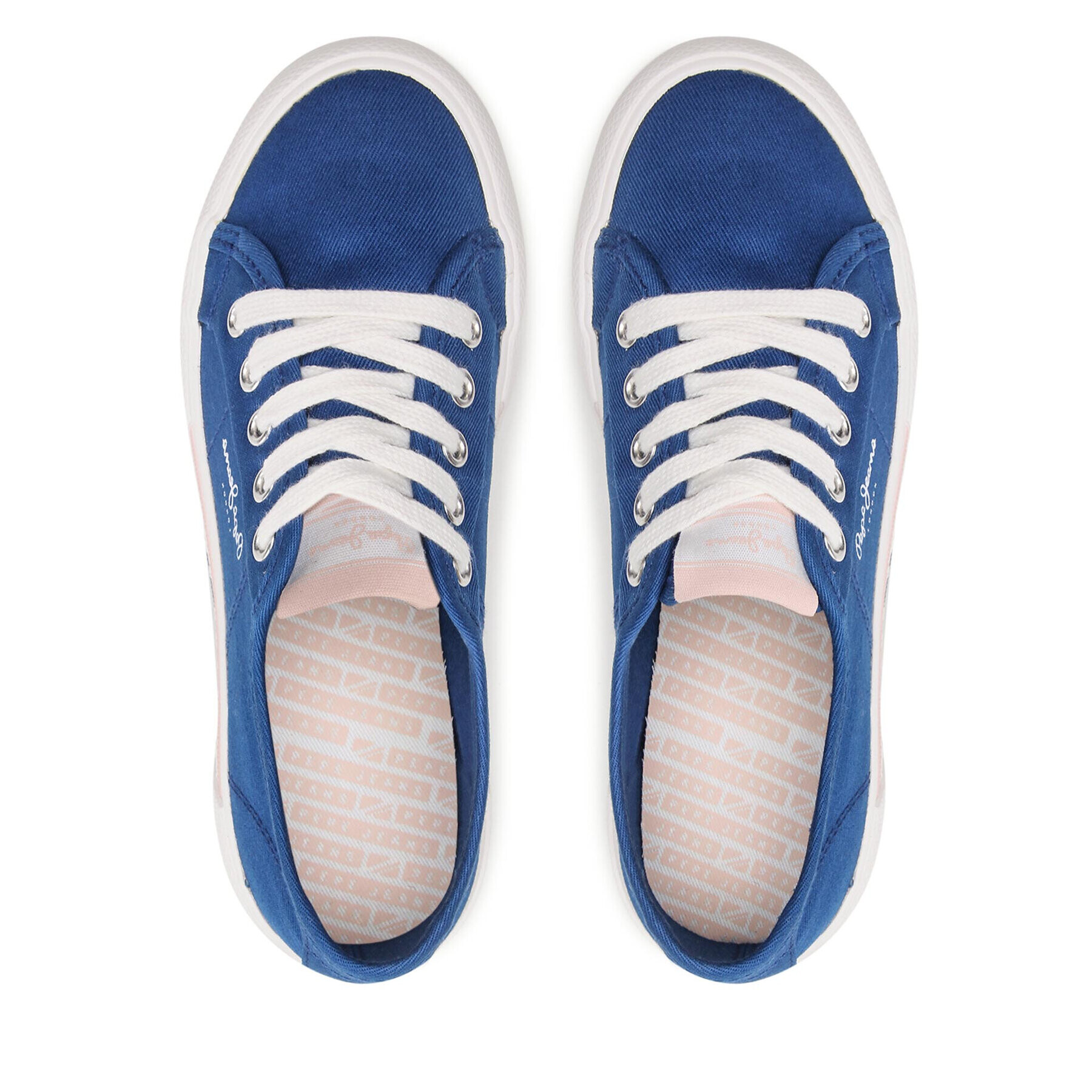 Pepe Jeans Tenis superge Brady Girl Basic PGS30543 Modra - Pepit.si