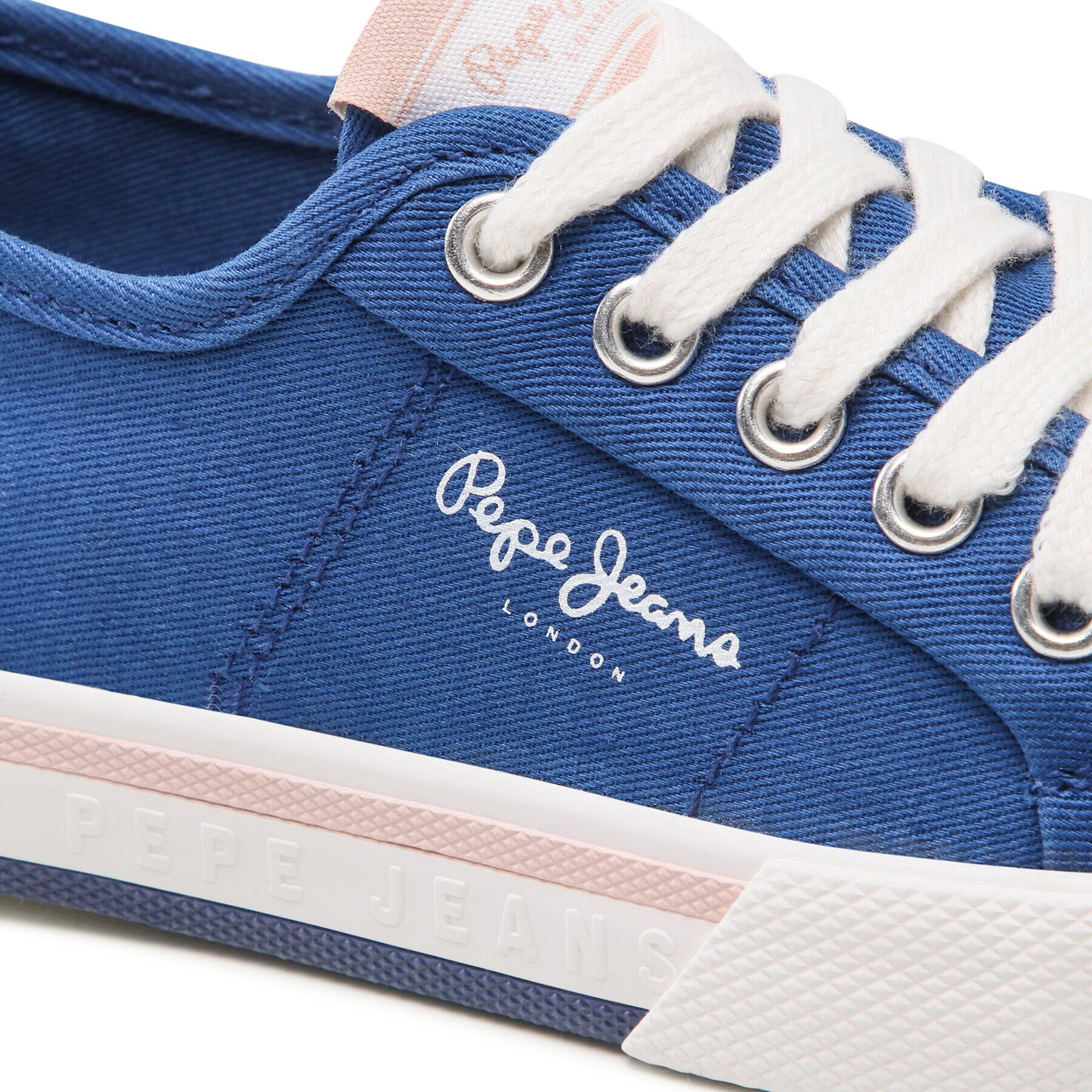 Pepe Jeans Tenis superge Brady Girl Basic PGS30543 Modra - Pepit.si