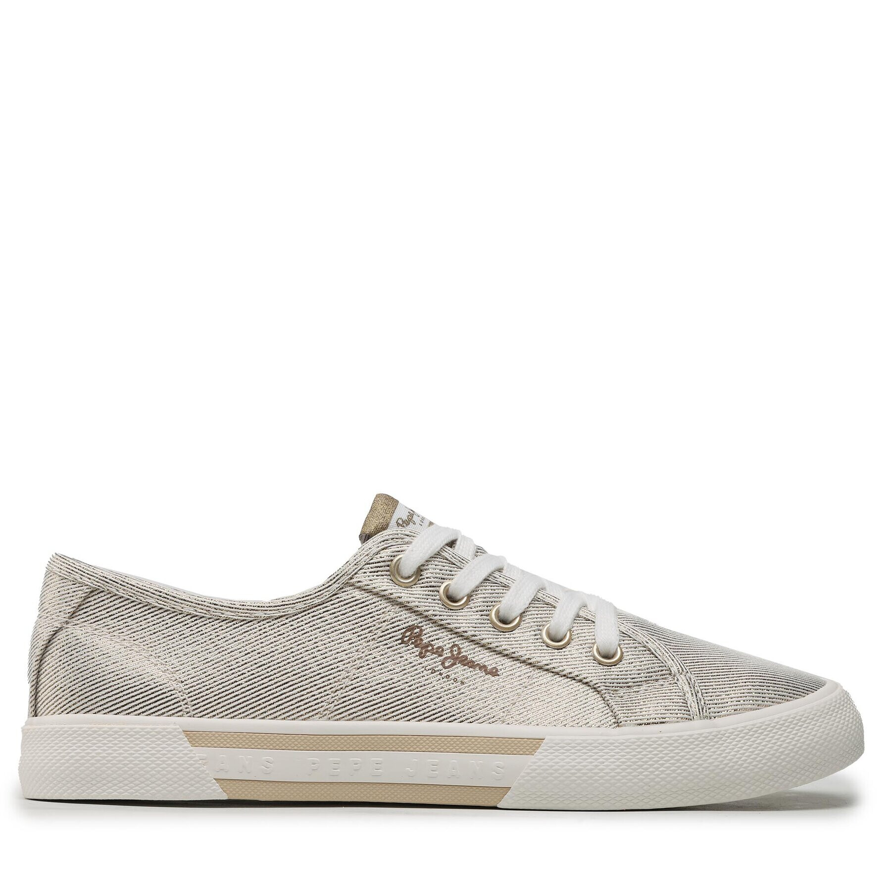 Pepe Jeans Tenis superge Brady Party W PLS31439 Zlata - Pepit.si