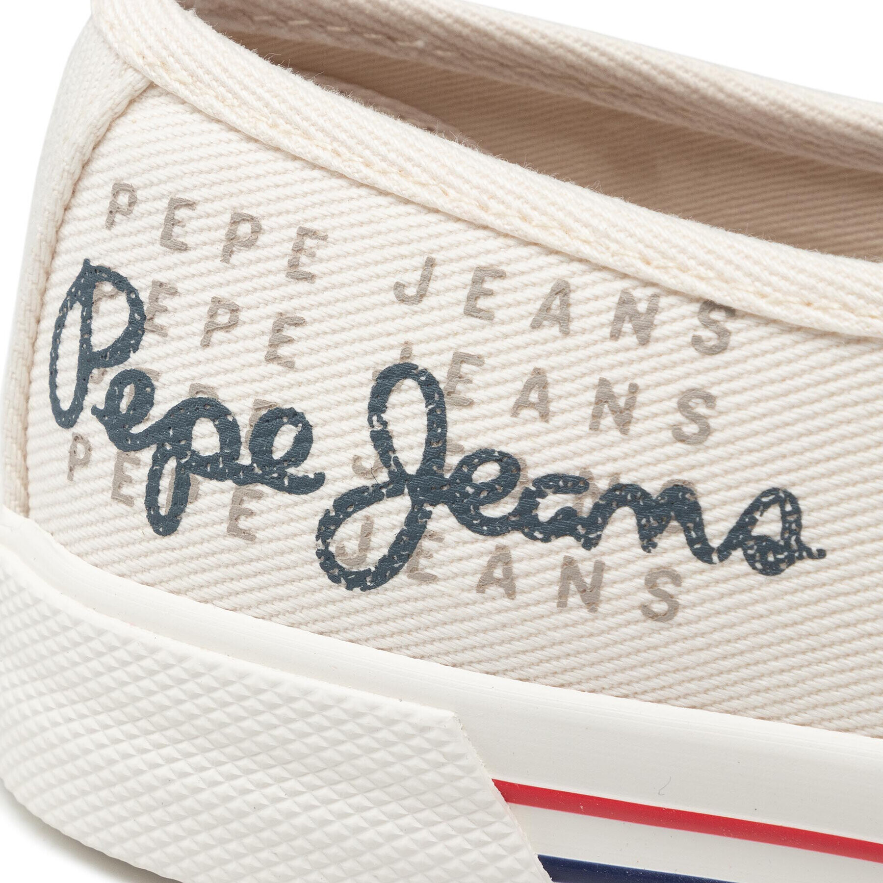 Pepe Jeans Tenis superge Brady W Logo PLS31288 Bež - Pepit.si