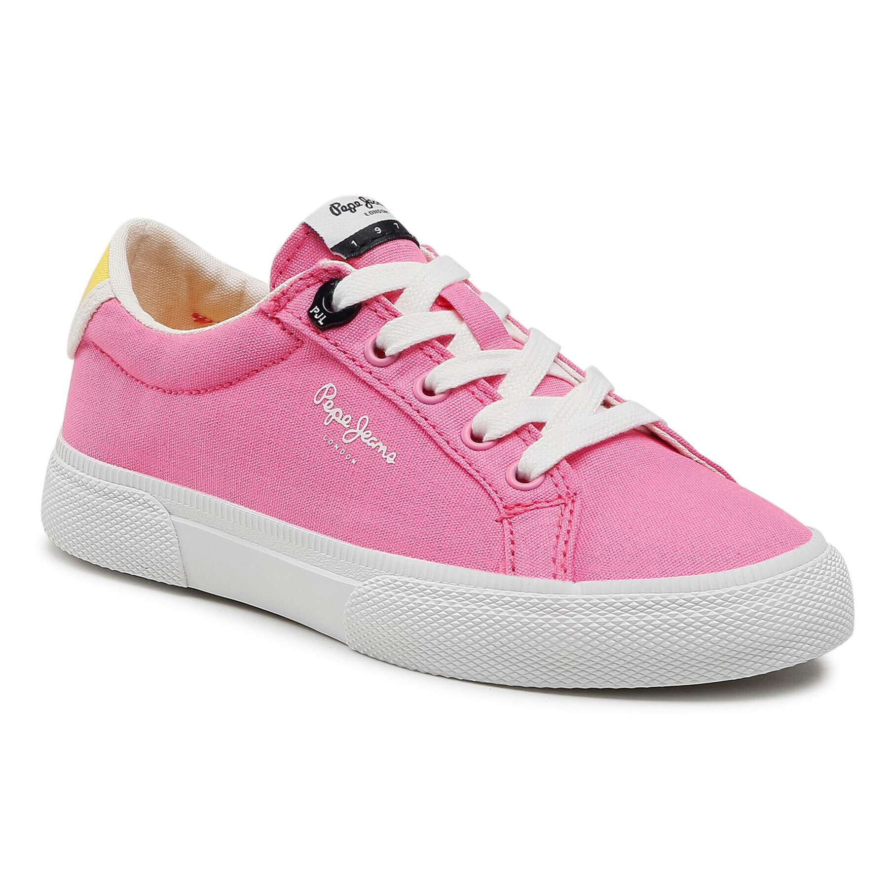 Pepe Jeans Tenis superge Kenton Basic Girl PGS30482 Roza - Pepit.si