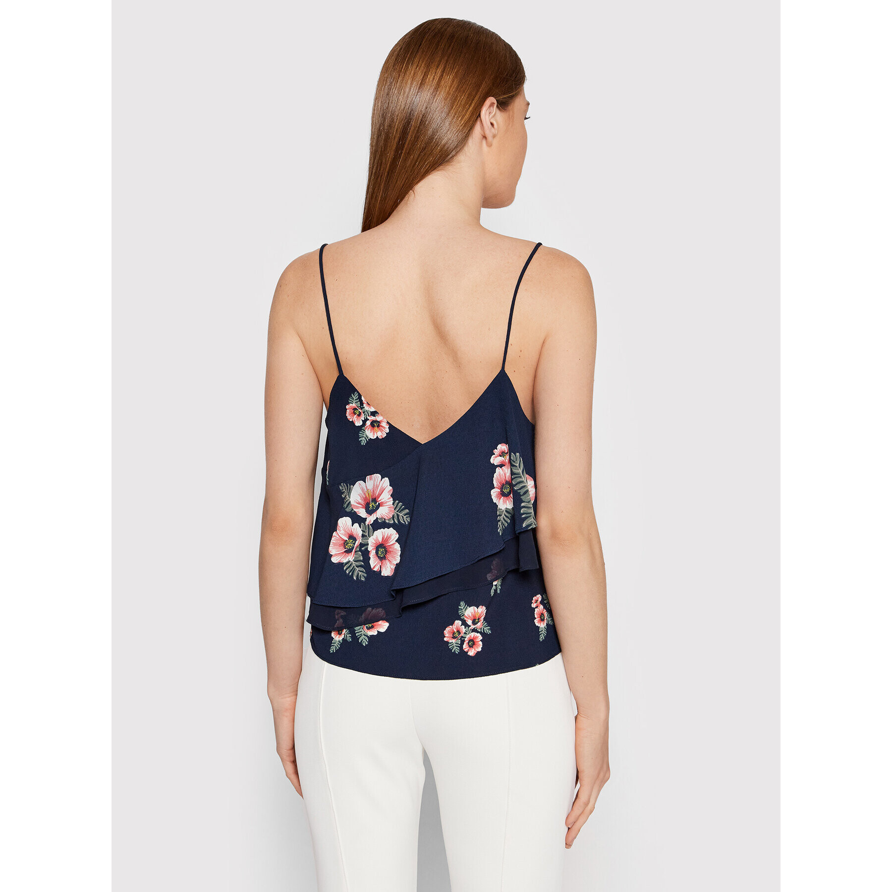 Pepe Jeans Top Lea PL303340 Mornarsko modra Regular Fit - Pepit.si