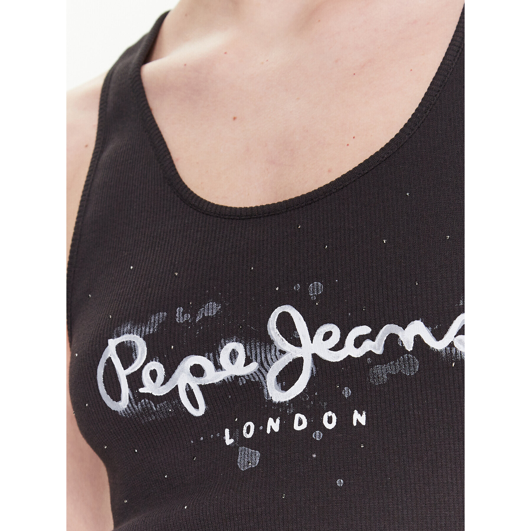 Pepe Jeans Top Ozella PL505474 Črna Regular Fit - Pepit.si