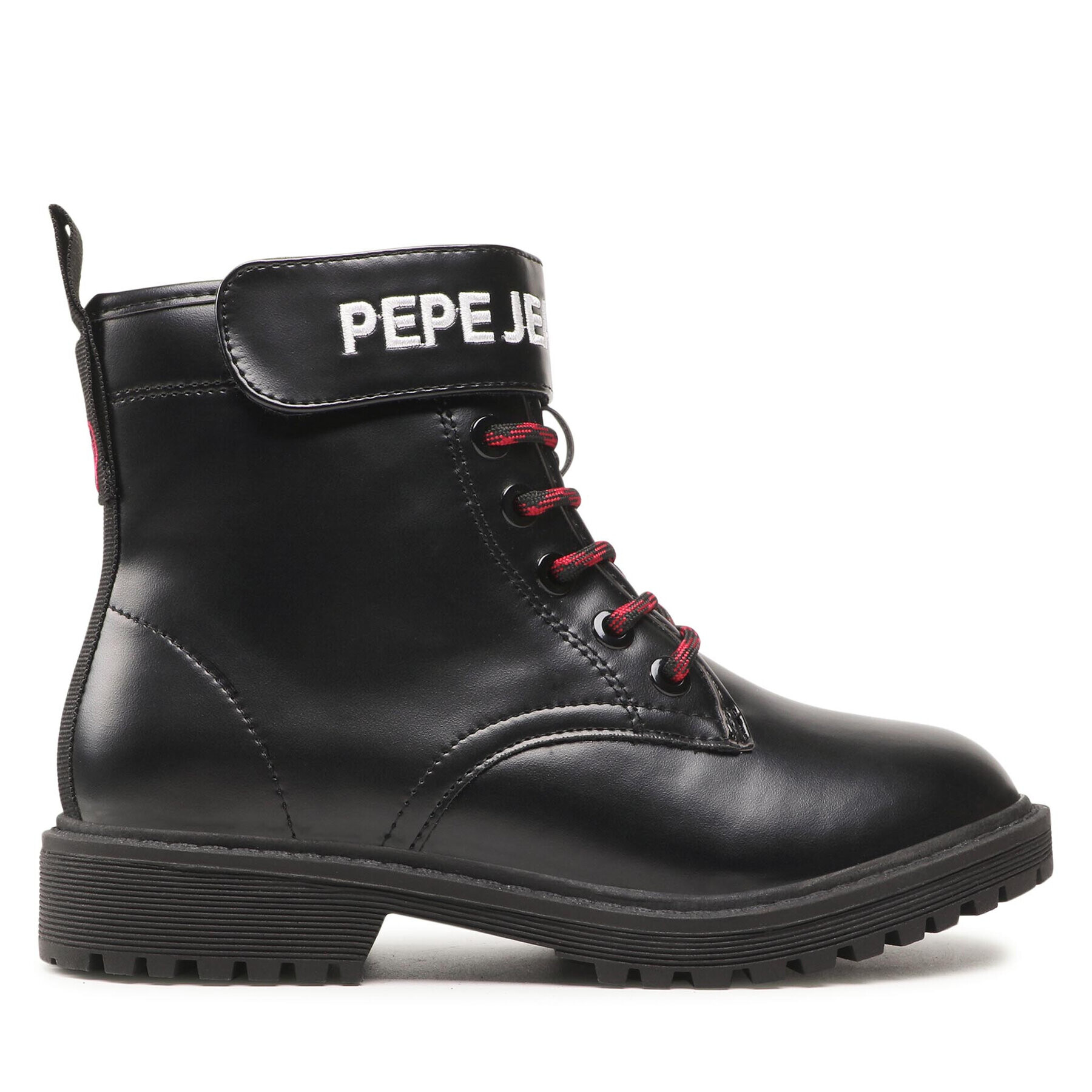 Pepe Jeans Zimski škornji Hatton Strap Combi PGS50167 Črna - Pepit.si