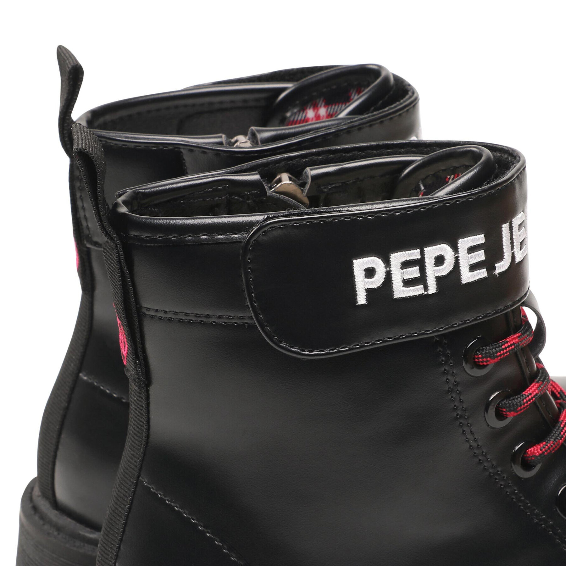 Pepe Jeans Zimski škornji Hatton Strap Combi PGS50167 Črna - Pepit.si