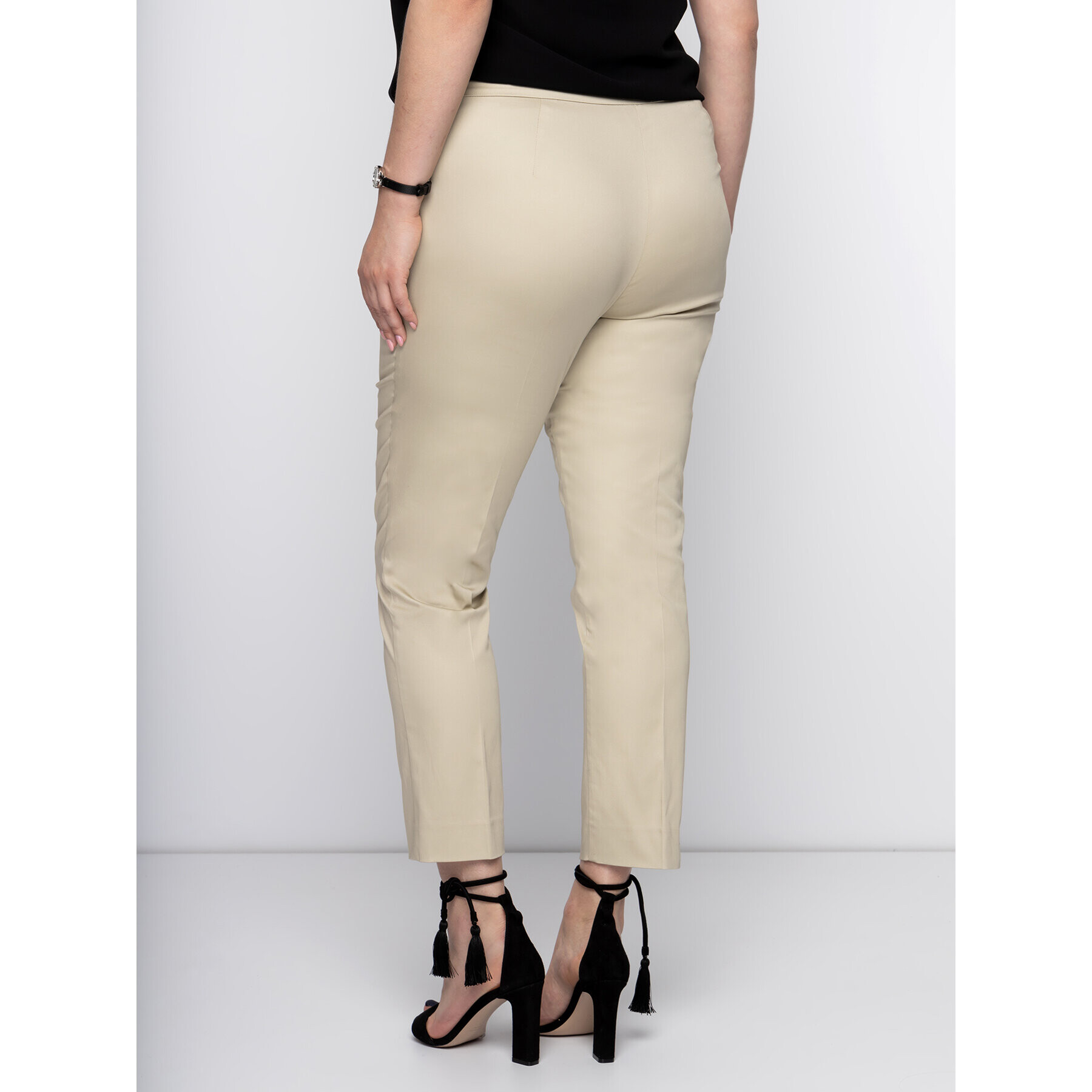 Persona by Marina Rinaldi Chino hlače 1132079 Bež Regular Fit - Pepit.si