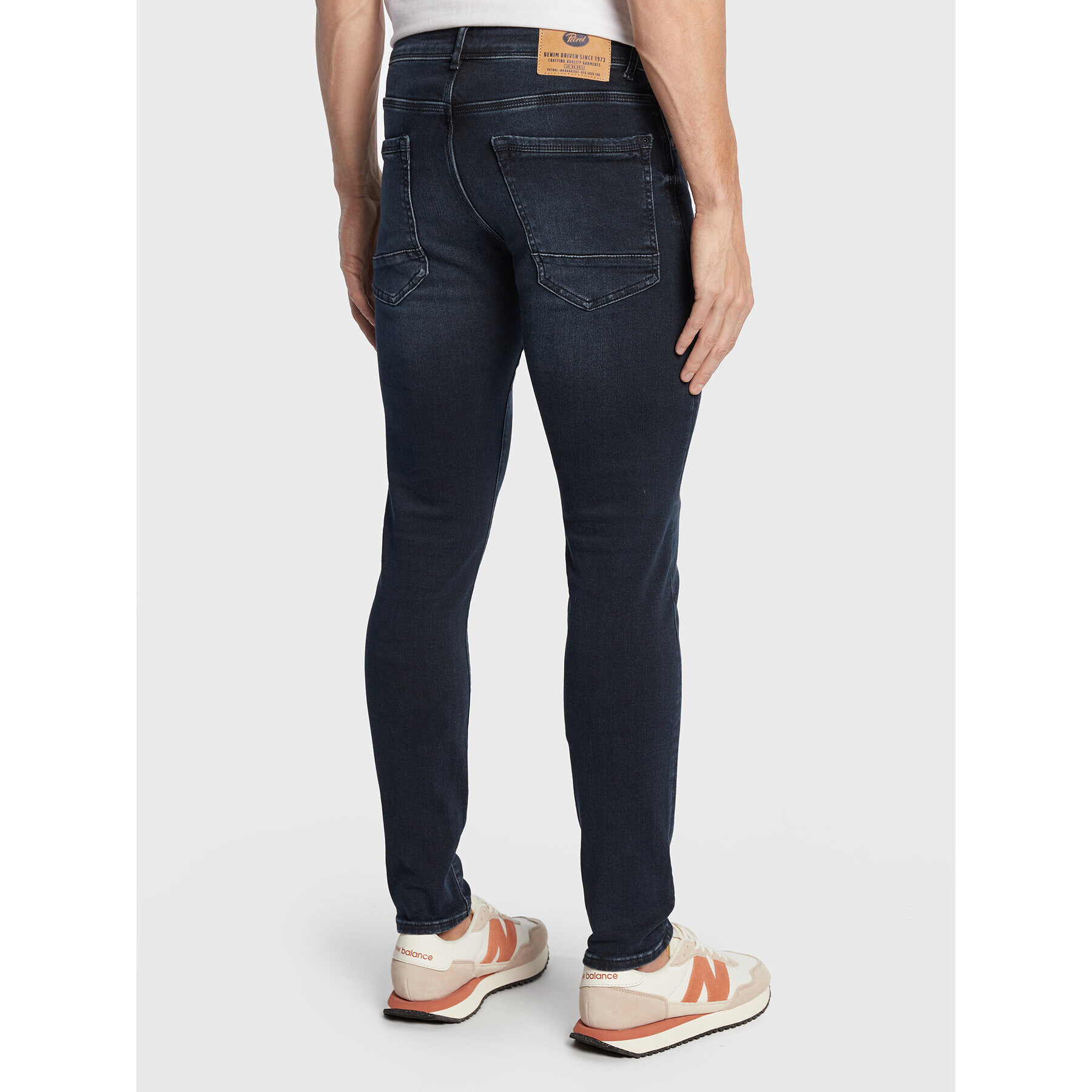 Petrol Industries Jeans hlače Jackson 0016 Mornarsko modra Slim Fit - Pepit.si